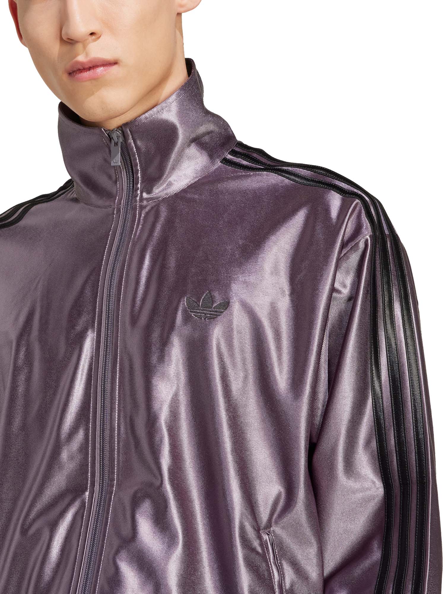 Adidas Firebird Metallic Top Grigio