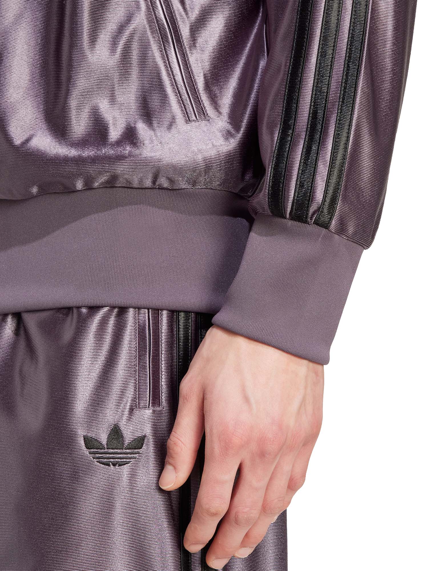 Adidas Firebird Metallic Top Grigio