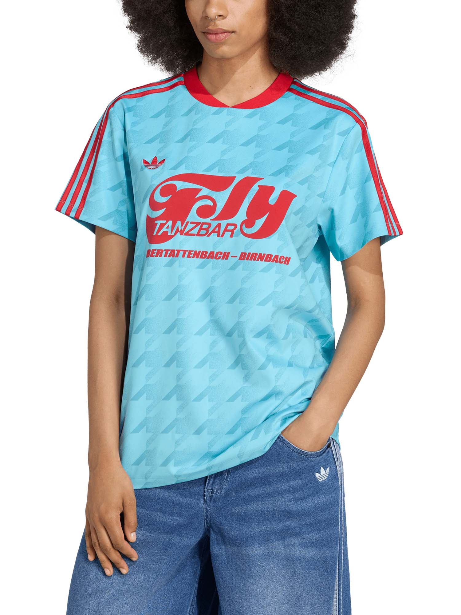 Adidas Maglia con stampa grafica Football Allover Azzurro