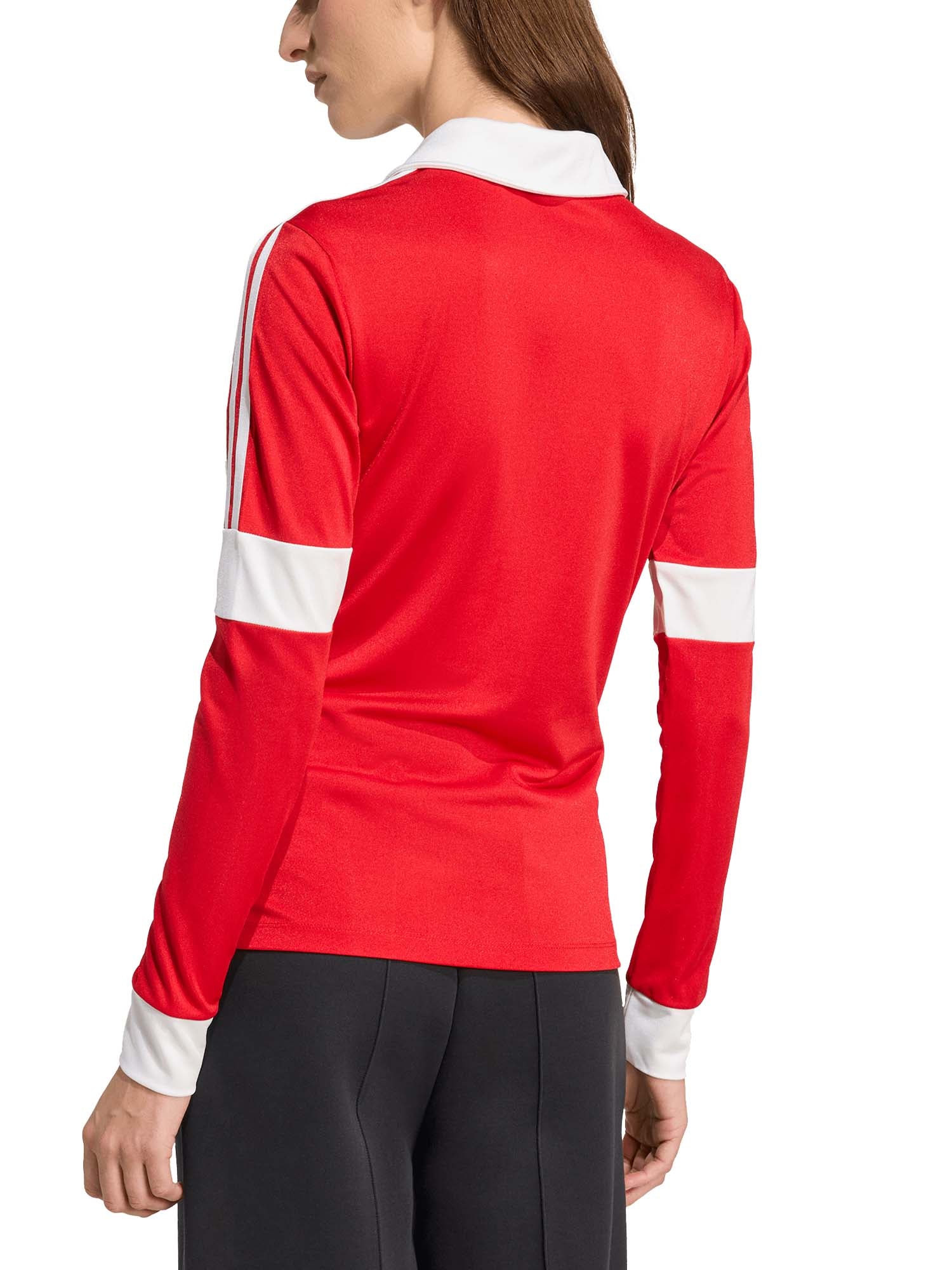 Adidas Maglia a maniche lunghe con grafica ispirata al calcio Rosso