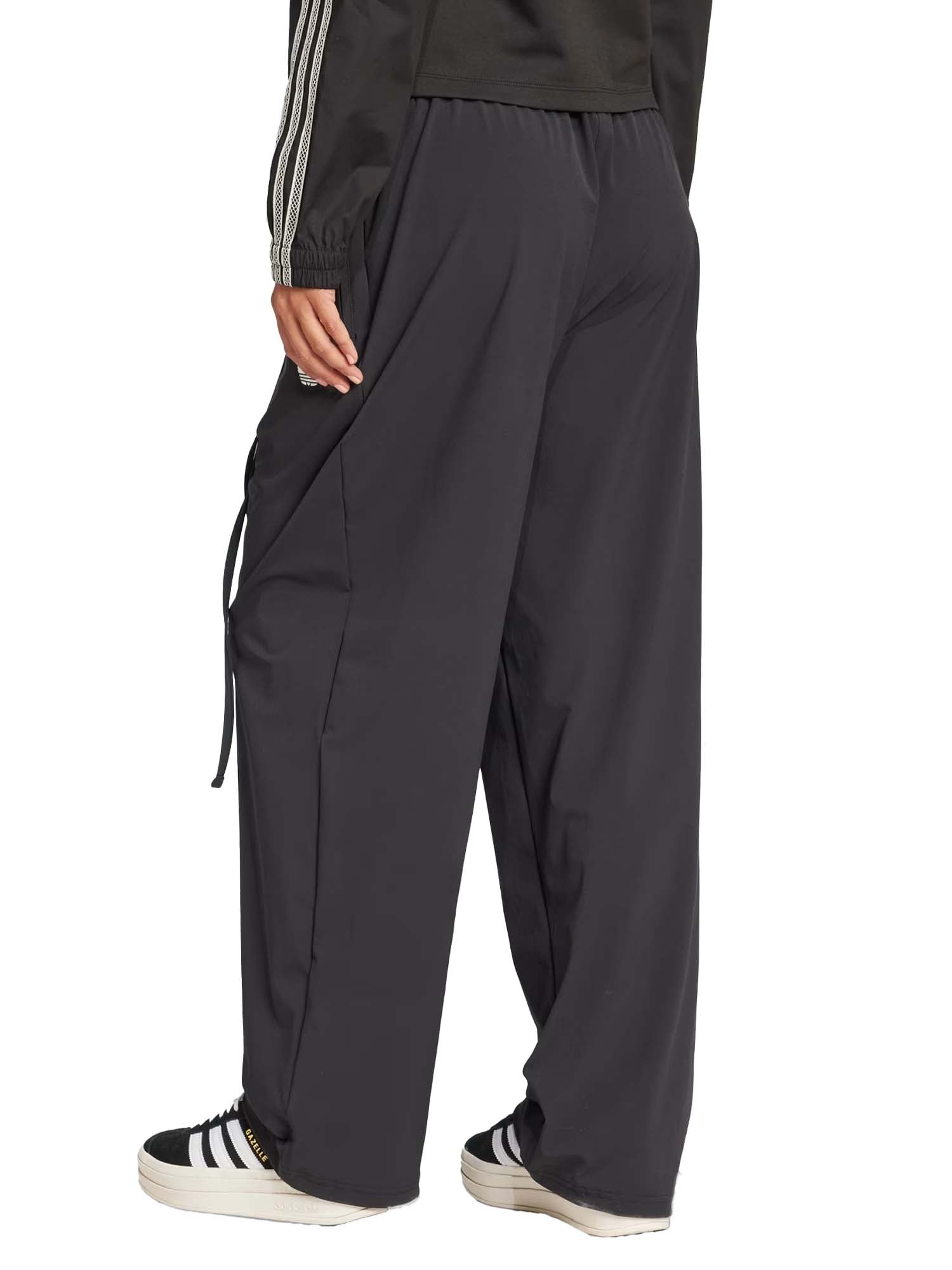 Adidas Pantaloni Ribbon paracadute Nero