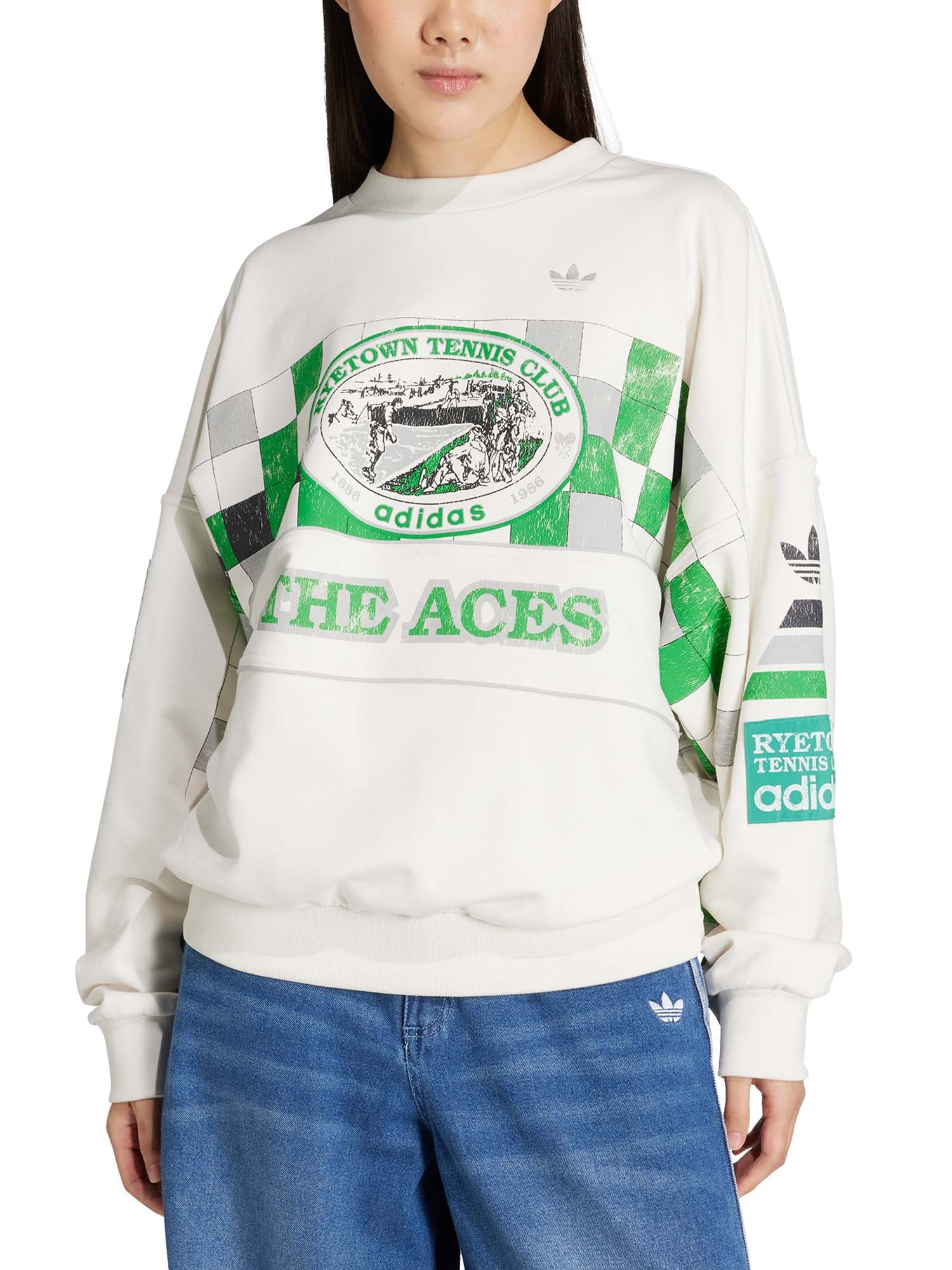 Adidas Felpa Archive Court Bianco