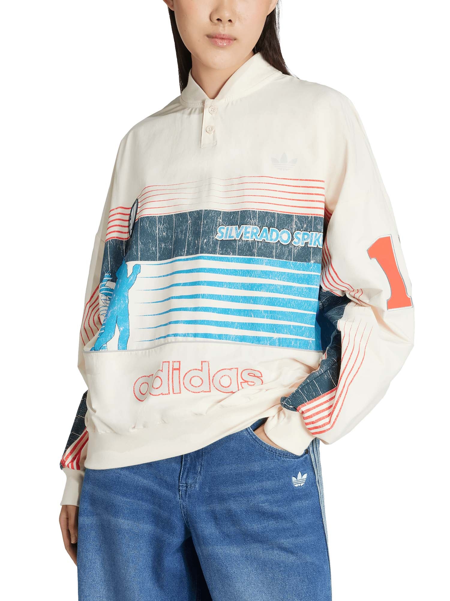 Adidas Felpa Archive Summersport Bianco