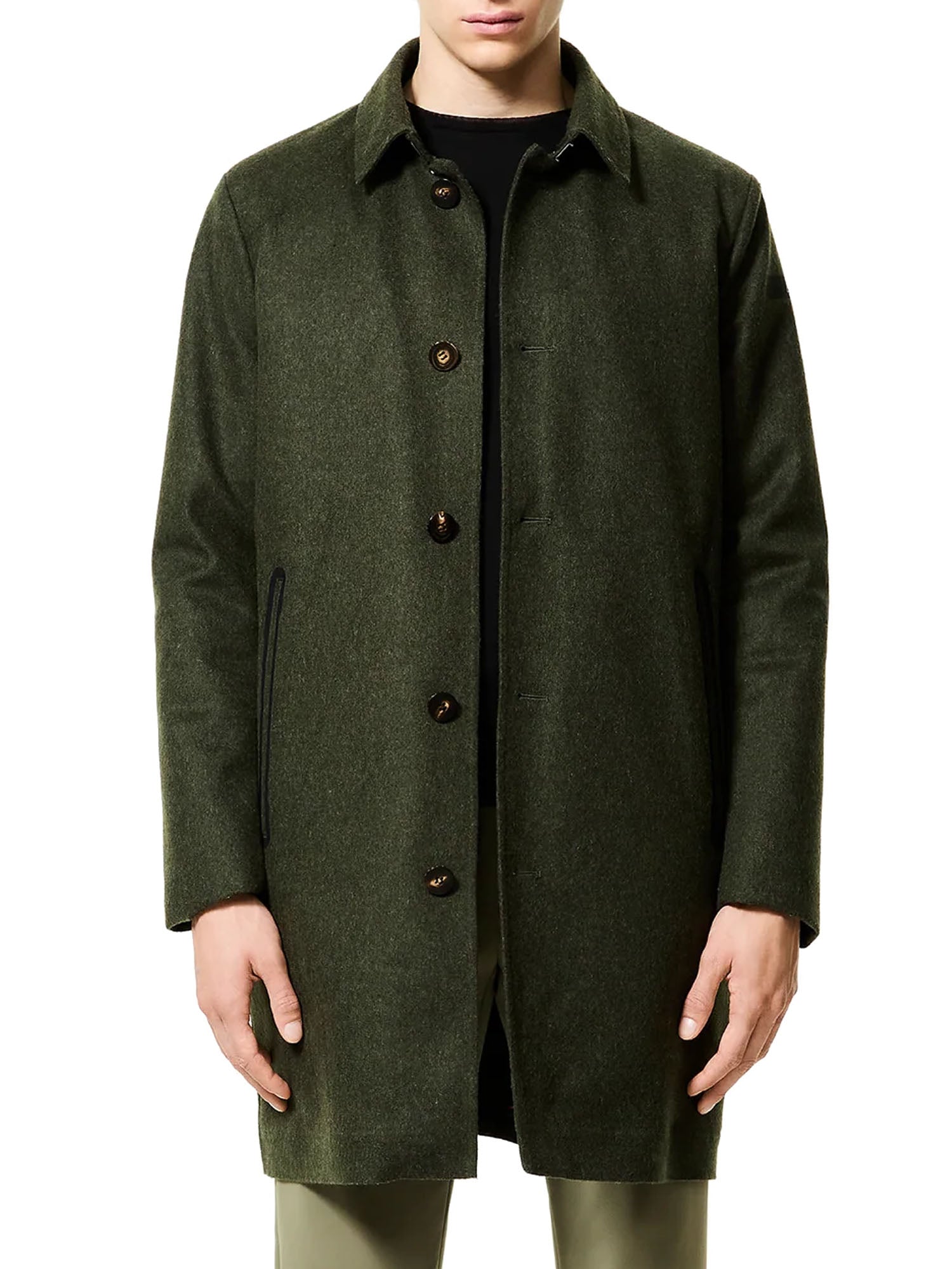 Rrd Loden Floating Coat Jacket Verde