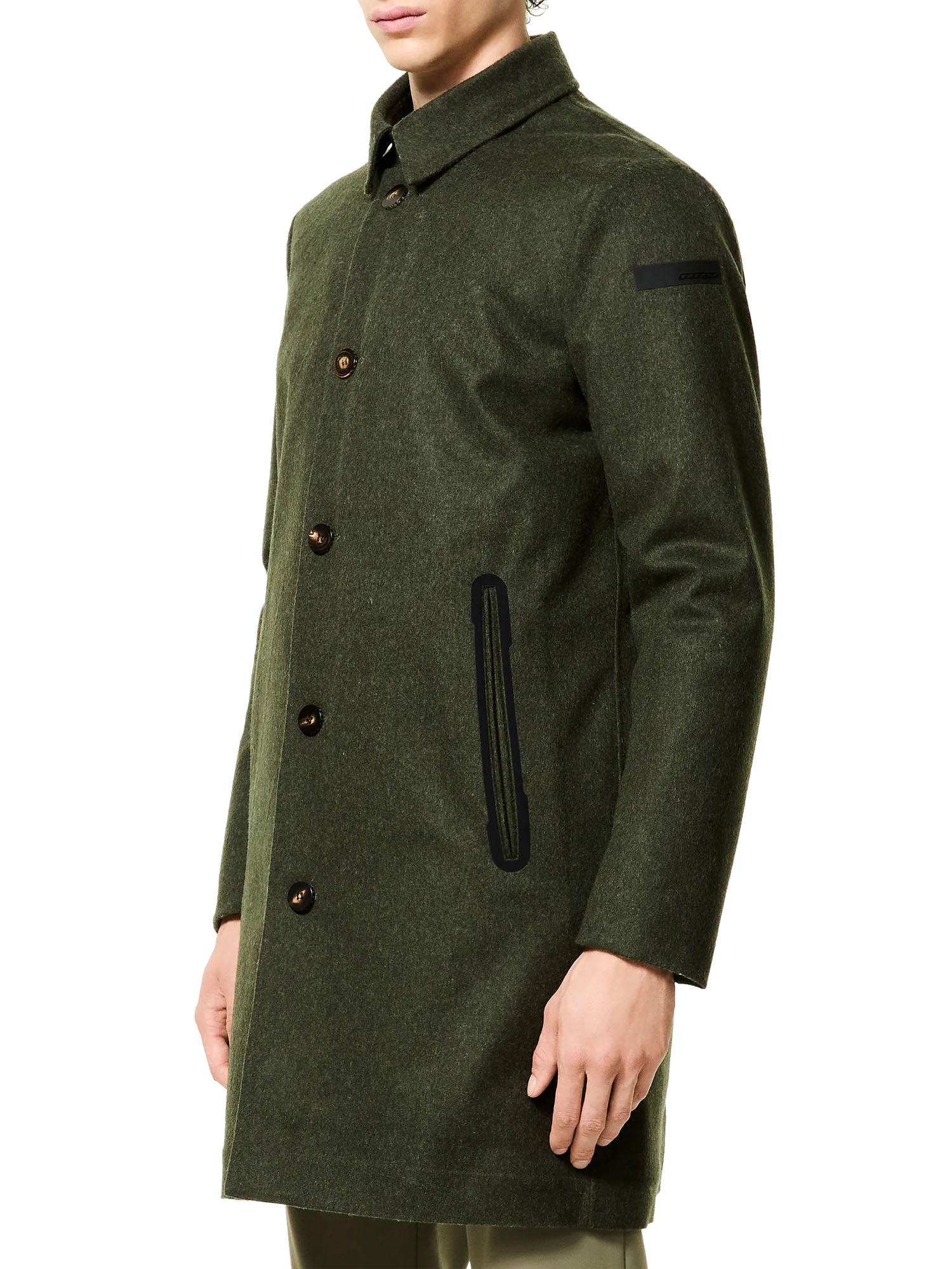 Rrd Loden Floating Coat Jacket Verde