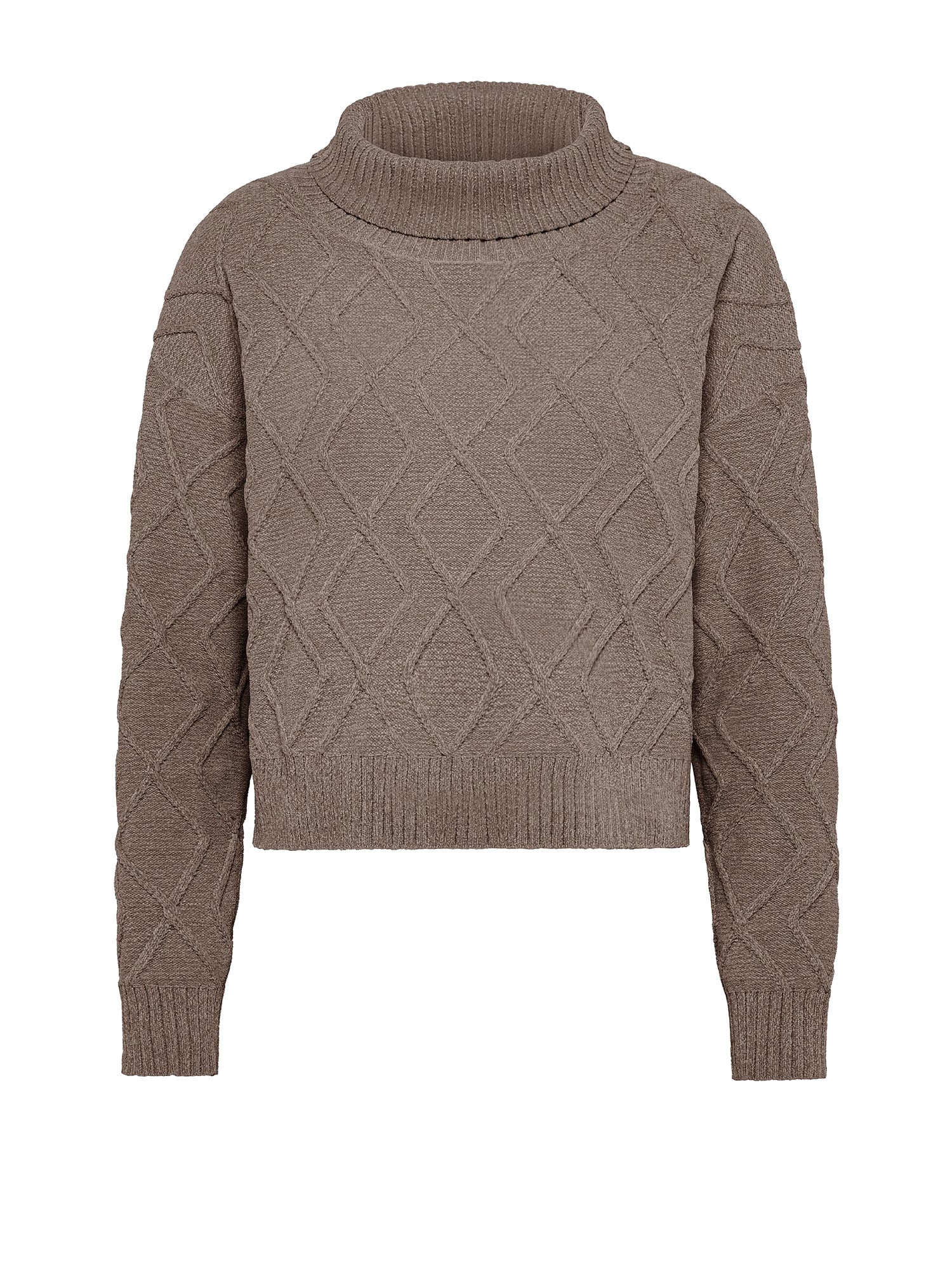 Rrd Velvet Fish Volcano Woman Knit Marrone