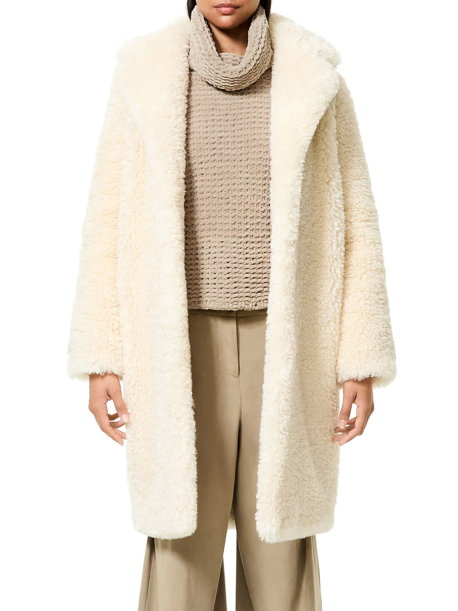 Rrd Lamb Coat Woman Jacket Beige