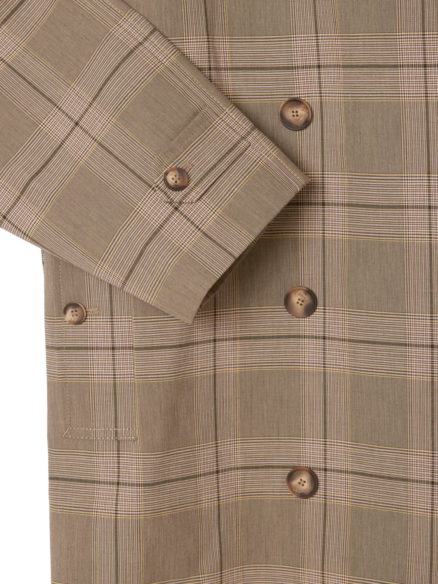 Lacoste Cappotto Avvolgente a Quadri Idrorepellente Donna Multicolore