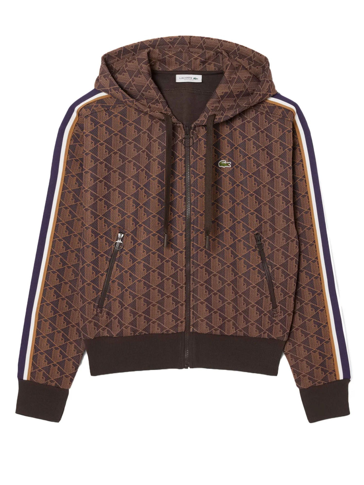 Lacoste Felpa Donna Marrone