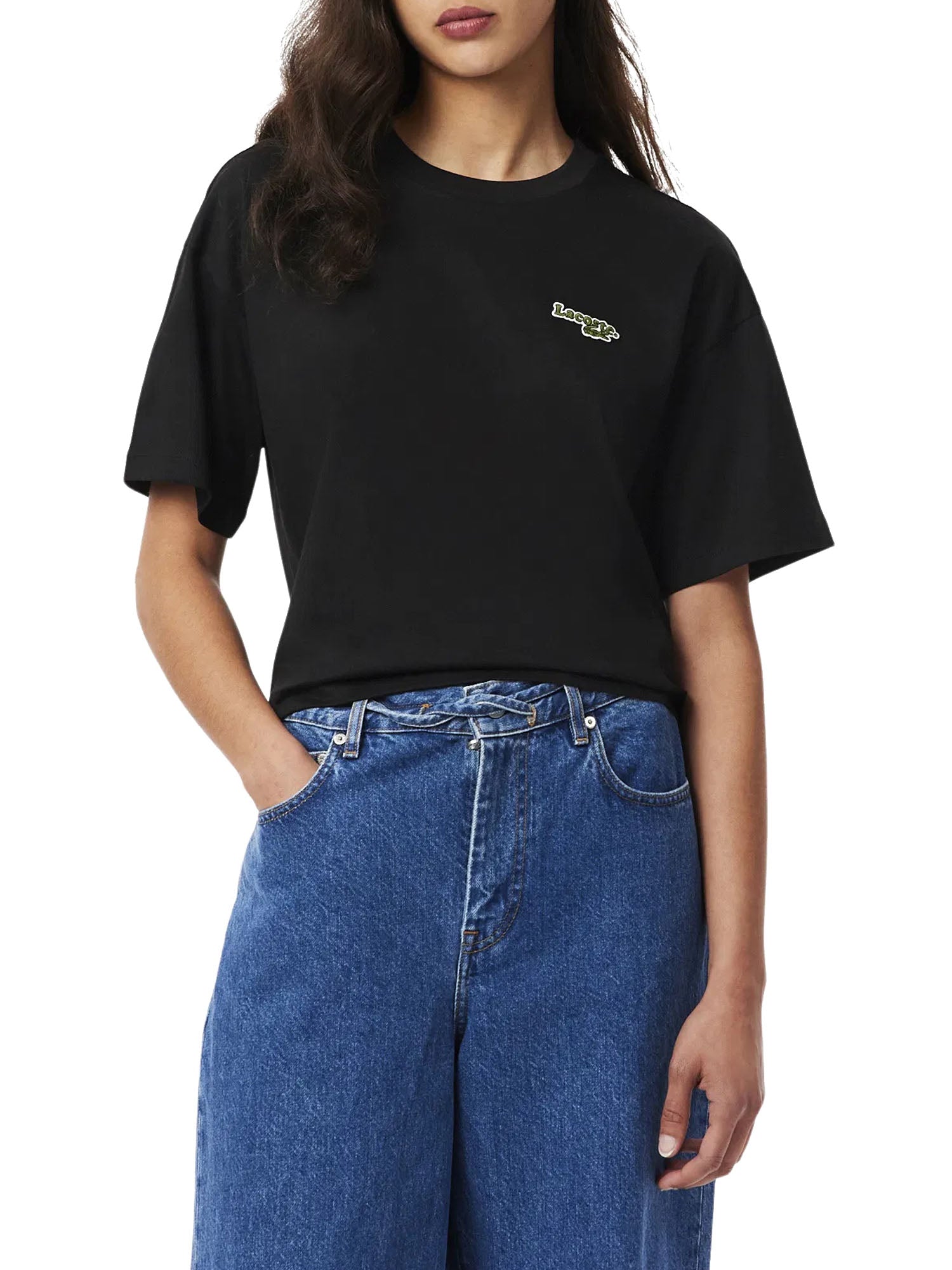 Lacoste T-shirt Donna Nero