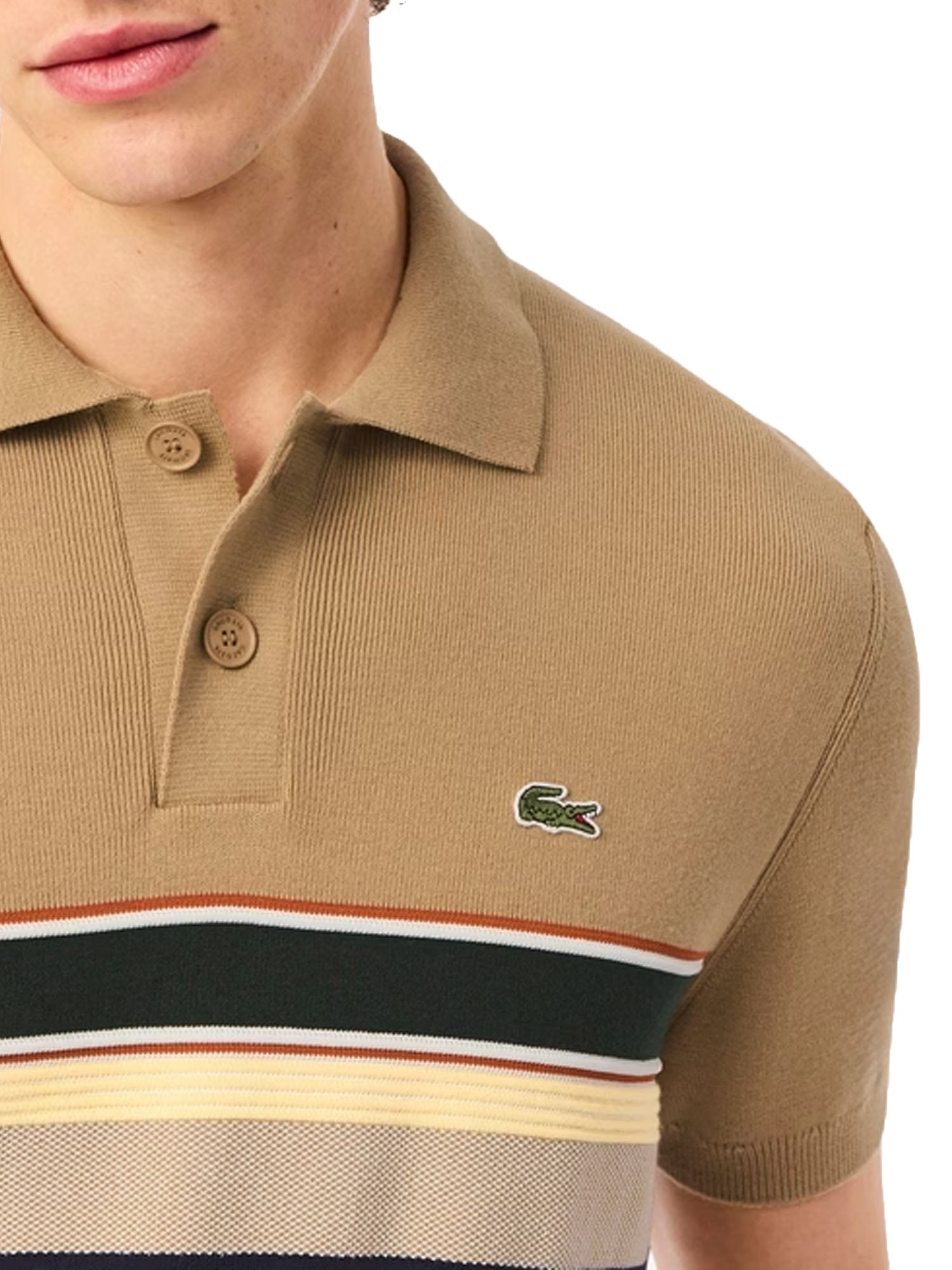 Lacoste Polo Maglia Uomo Multicolore