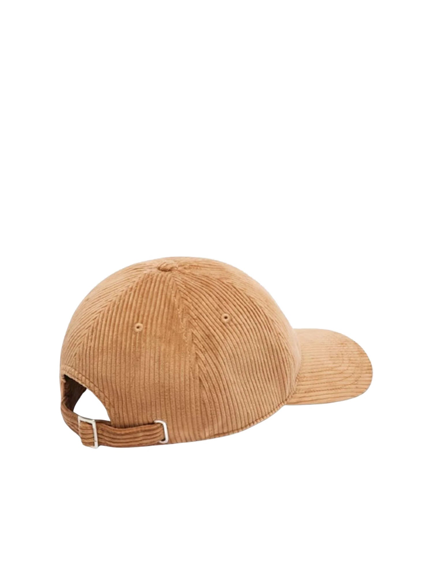 Lacoste Cappellino Unisex in Velluto di Cotone Marrone