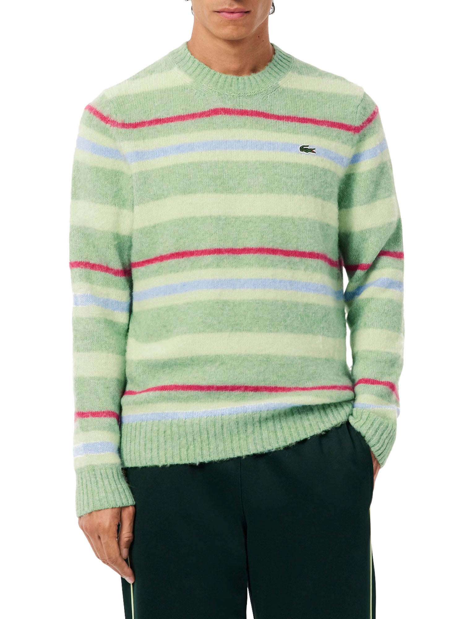 Lacoste Maglione in Lana e Alpaca Uomo Multicolore