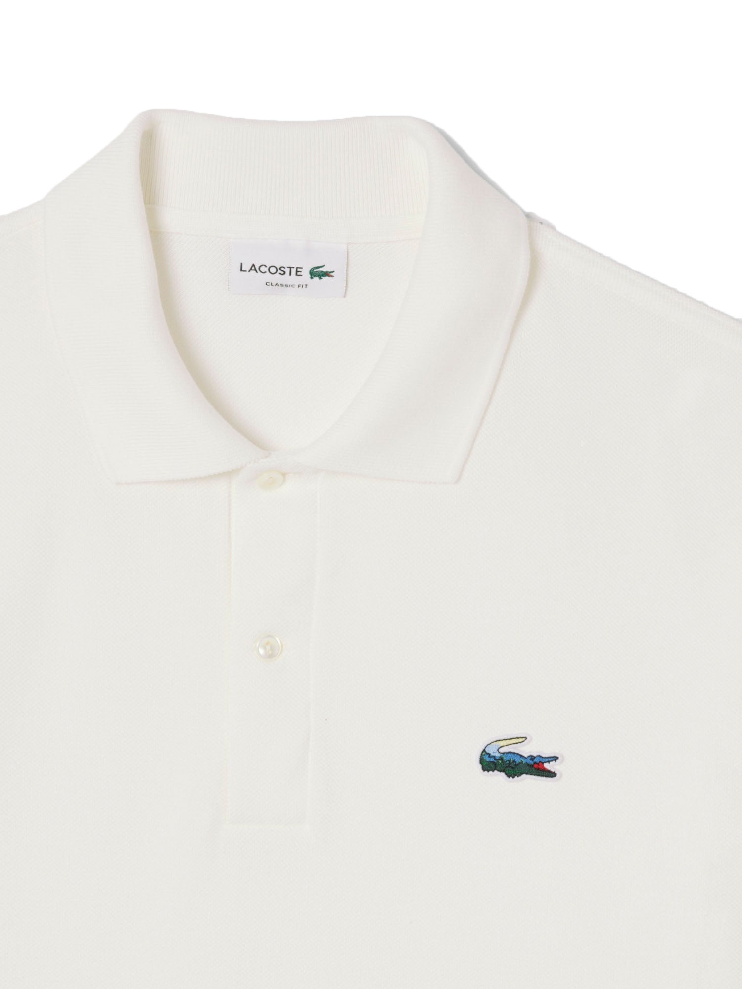 Lacoste Polo Classica Coccodrillo Bianco