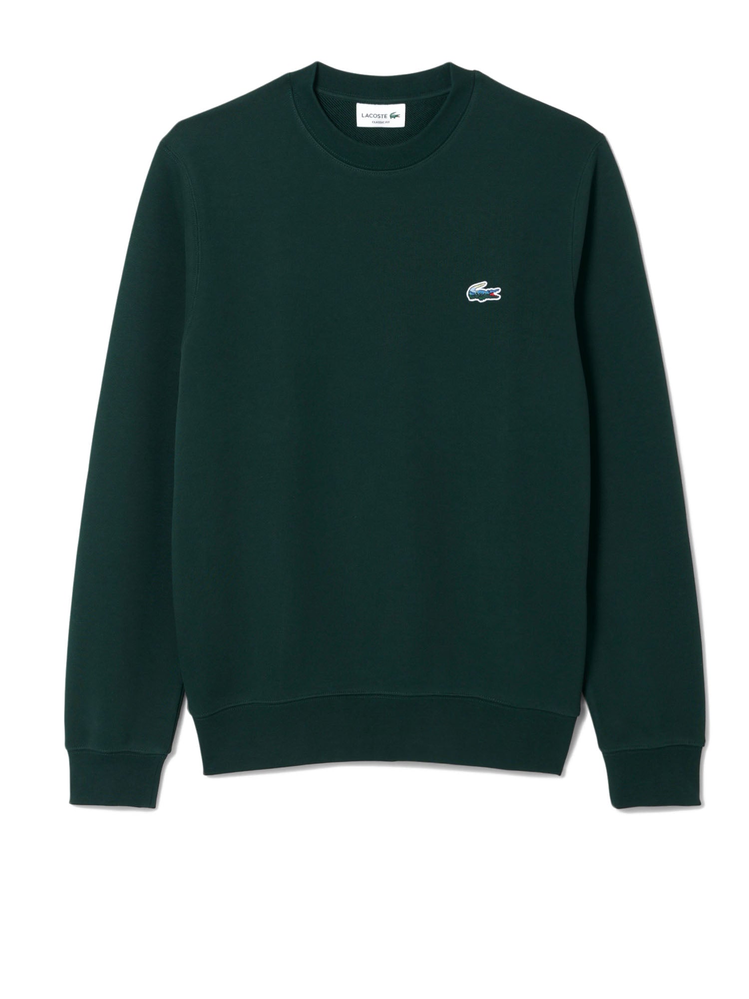 Lacoste Felpa con Coccodrillo Uomo Verde