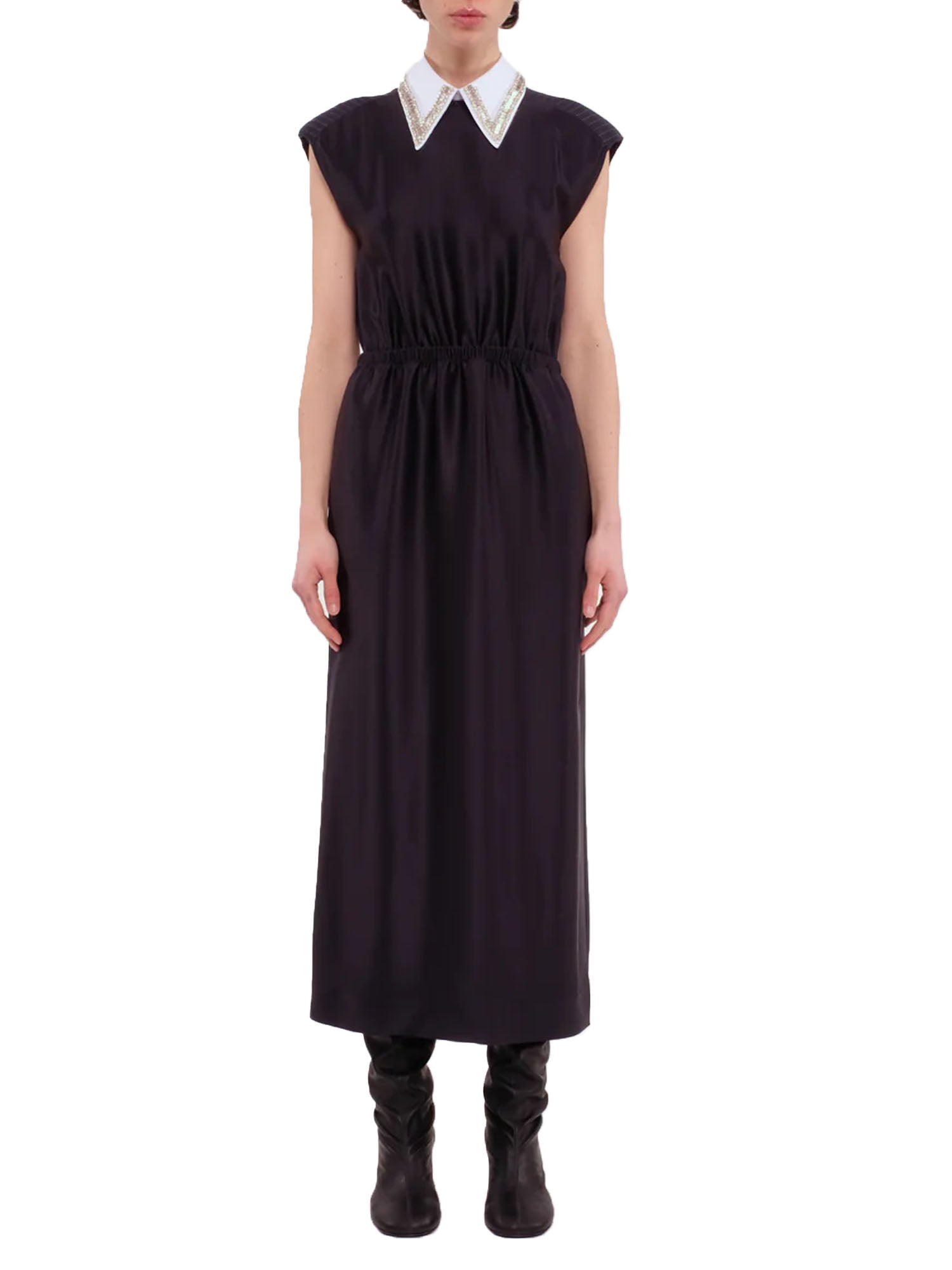 Tela9 Abito Rigo Fluido Blu