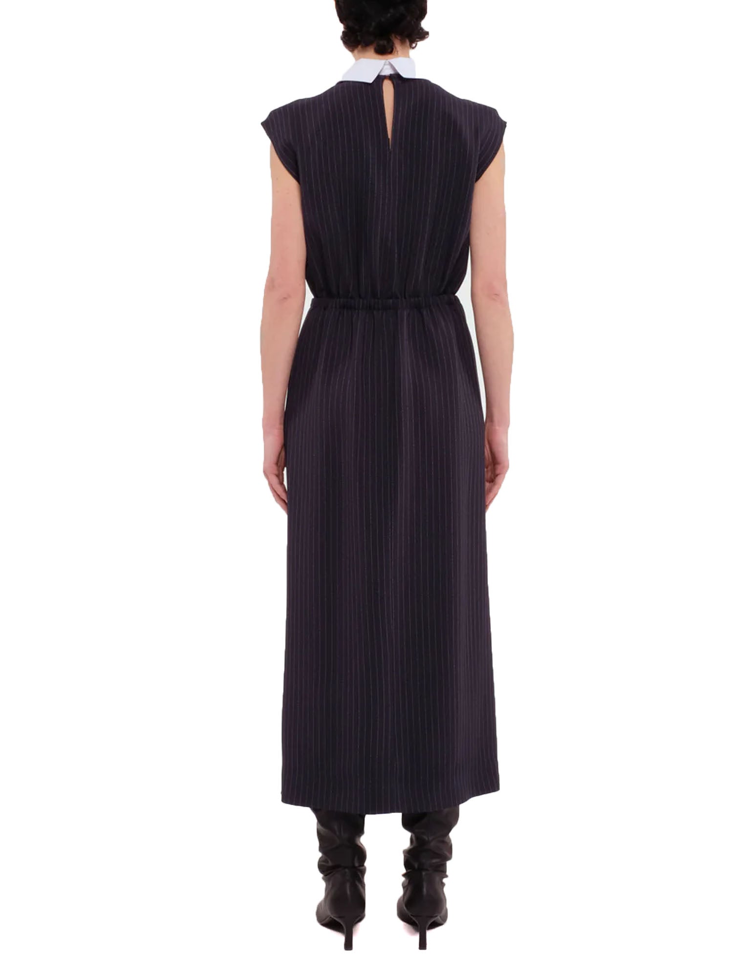 Tela9 Abito Rigo Fluido Blu