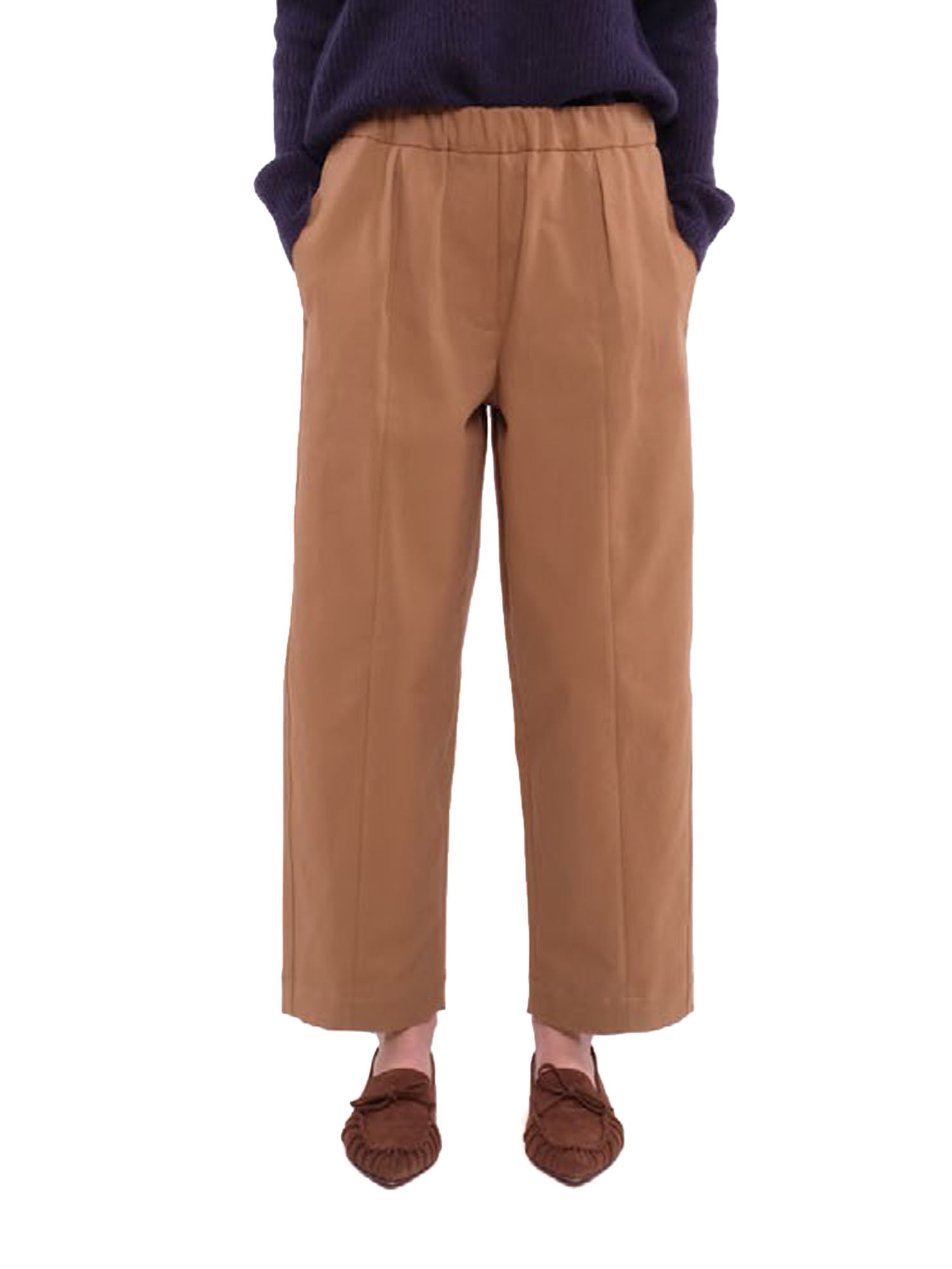 Tela9 Pantalone Chico Donna Marrone