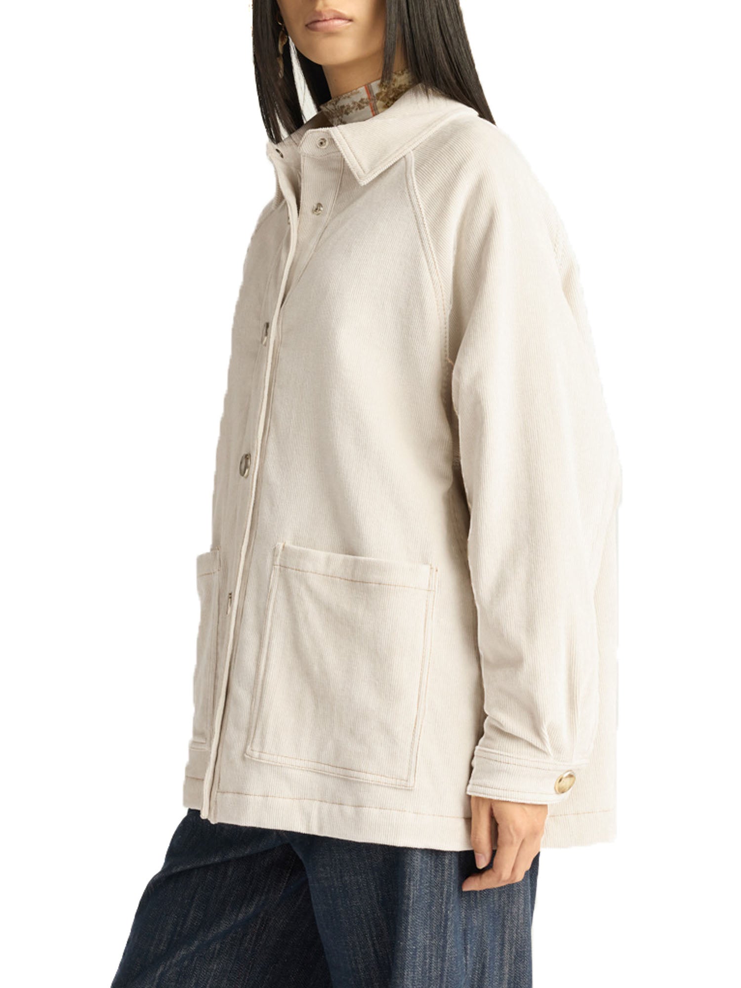 Momonì Yame Cappotto Donna Bianco