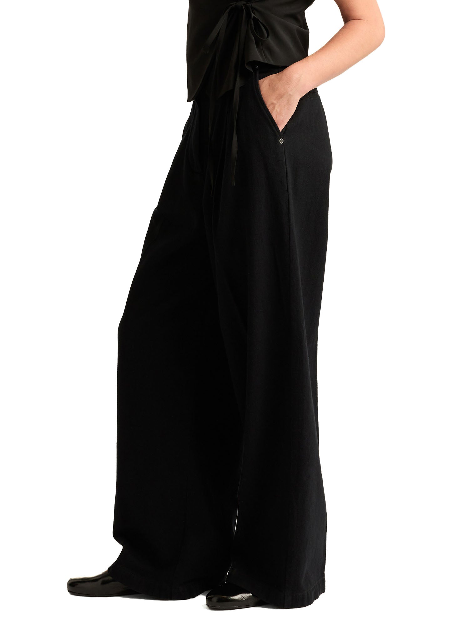 Momonì Kyoto Bis Pantaloni Donna Nero