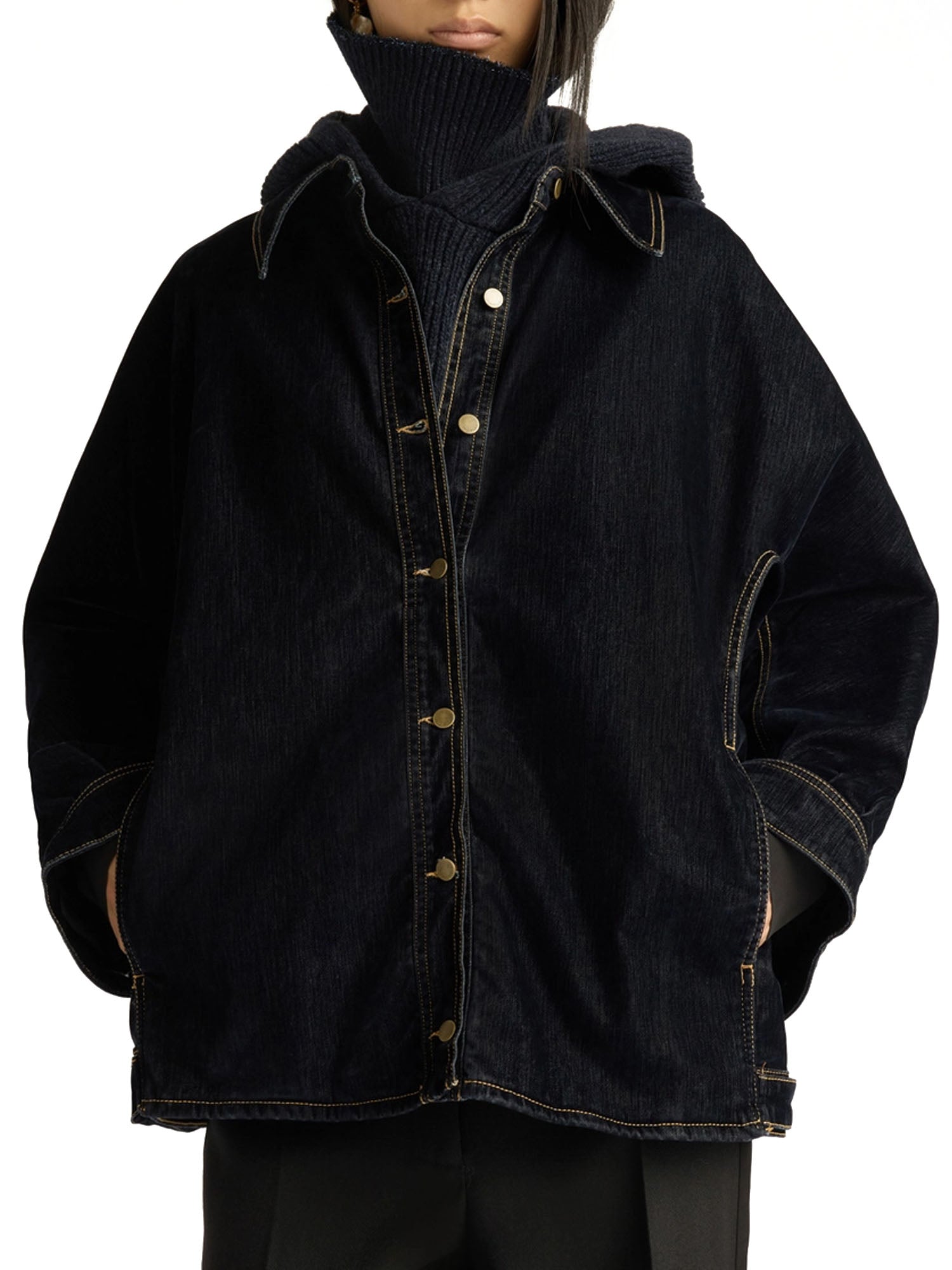 Momonì Cappotto Manchester Donna Blu