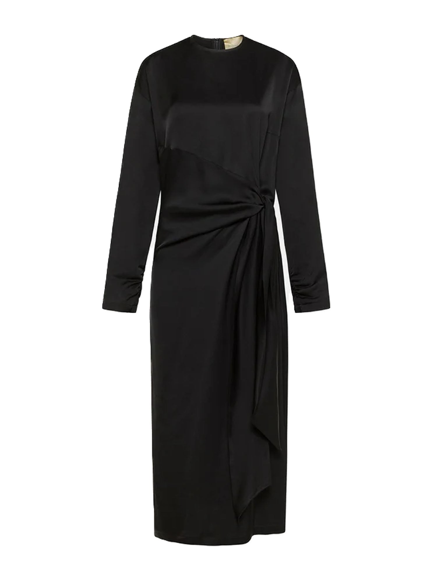 Momonì Lotus Dress Nero