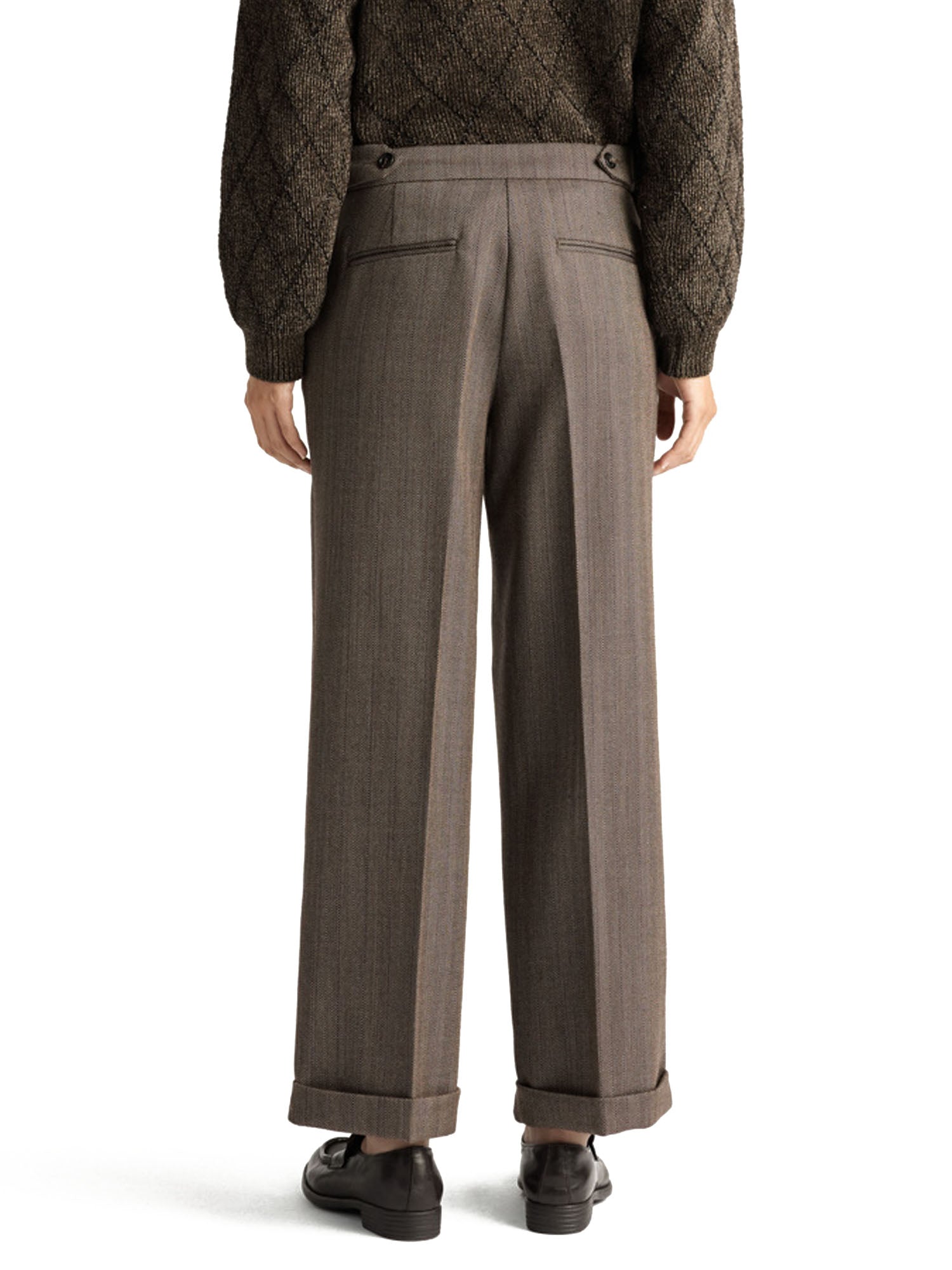 Momonì Pantaloni Ethan Donna Marrone