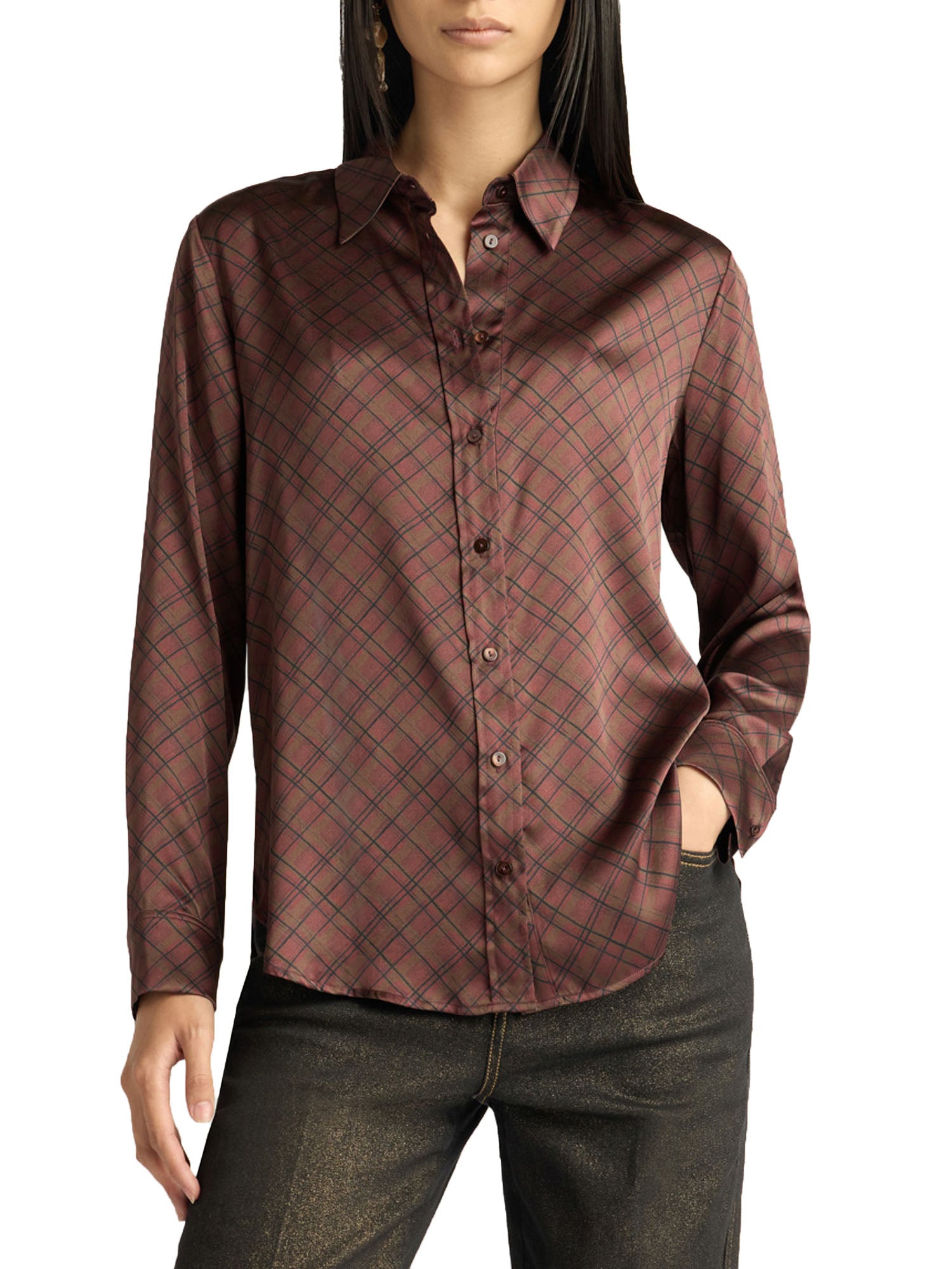 Momonì Cora Shirt Marrone