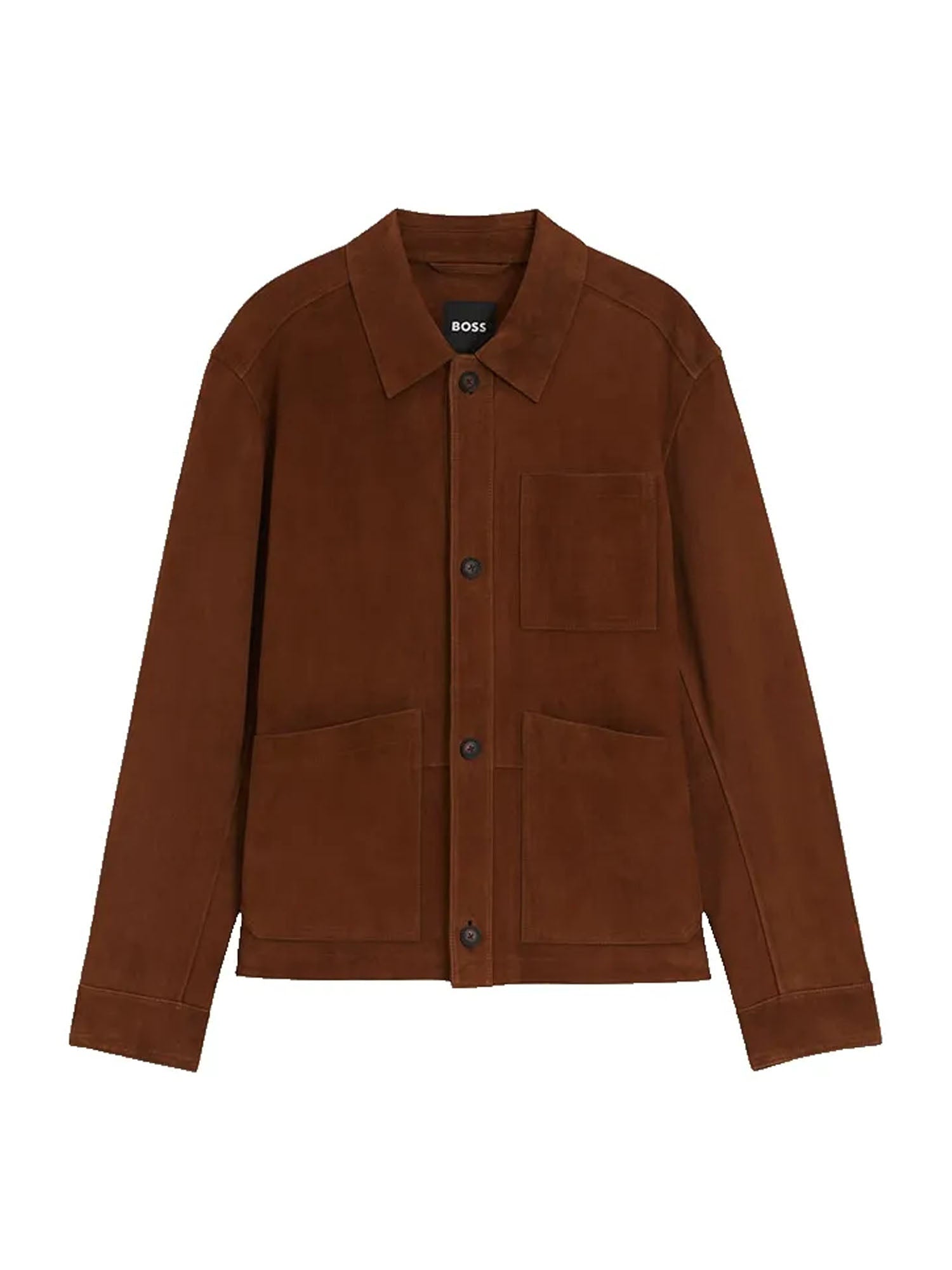 Boss c Markuedo Giacca Pelle Marrone