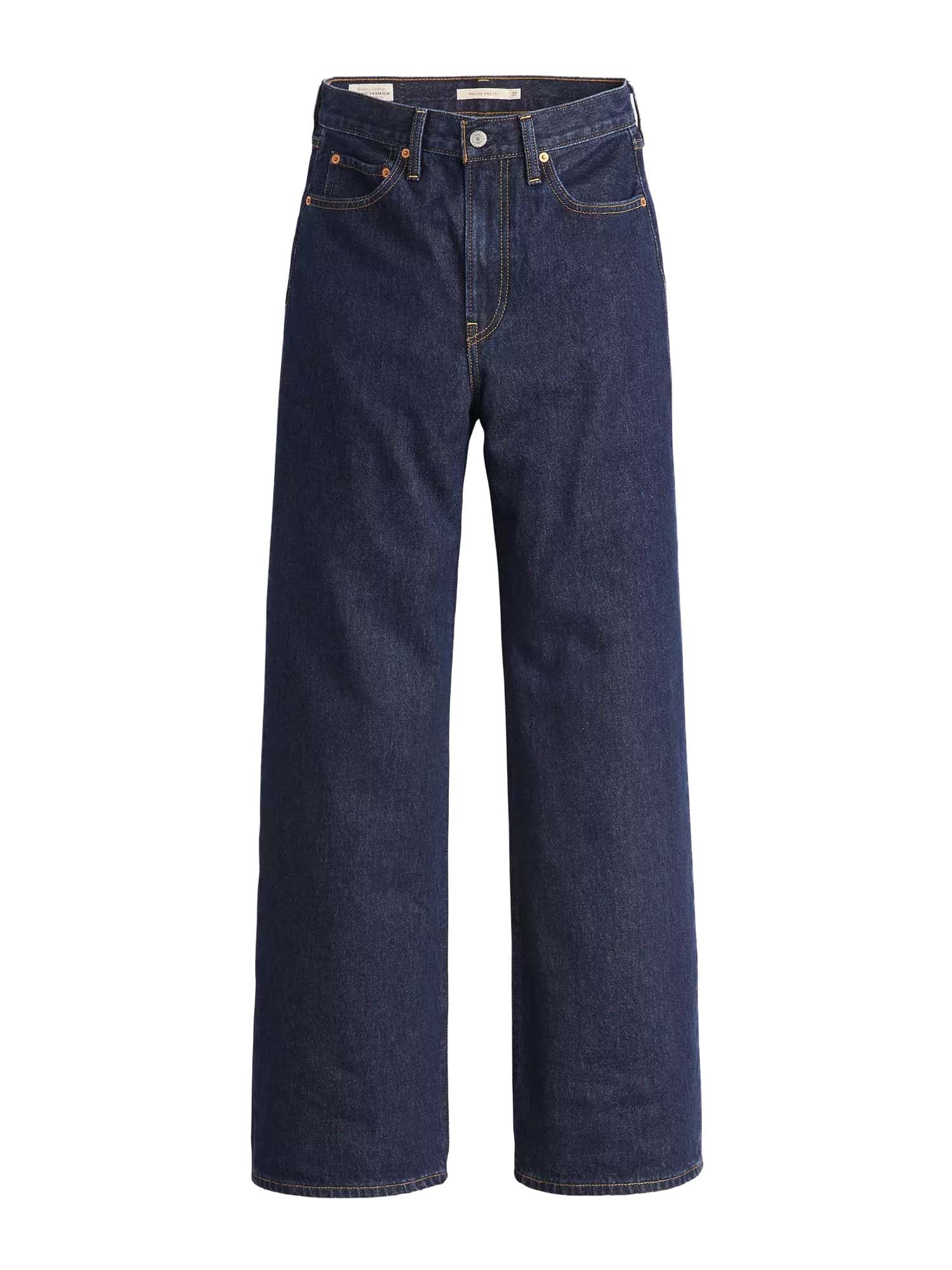 Levi's® Jeans Ribcage A Gamba Ampia Blu