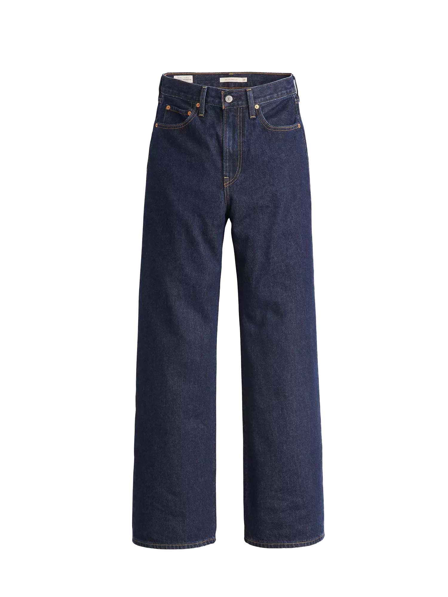 Levi's® Jeans Ribcage A Gamba Ampia Blu