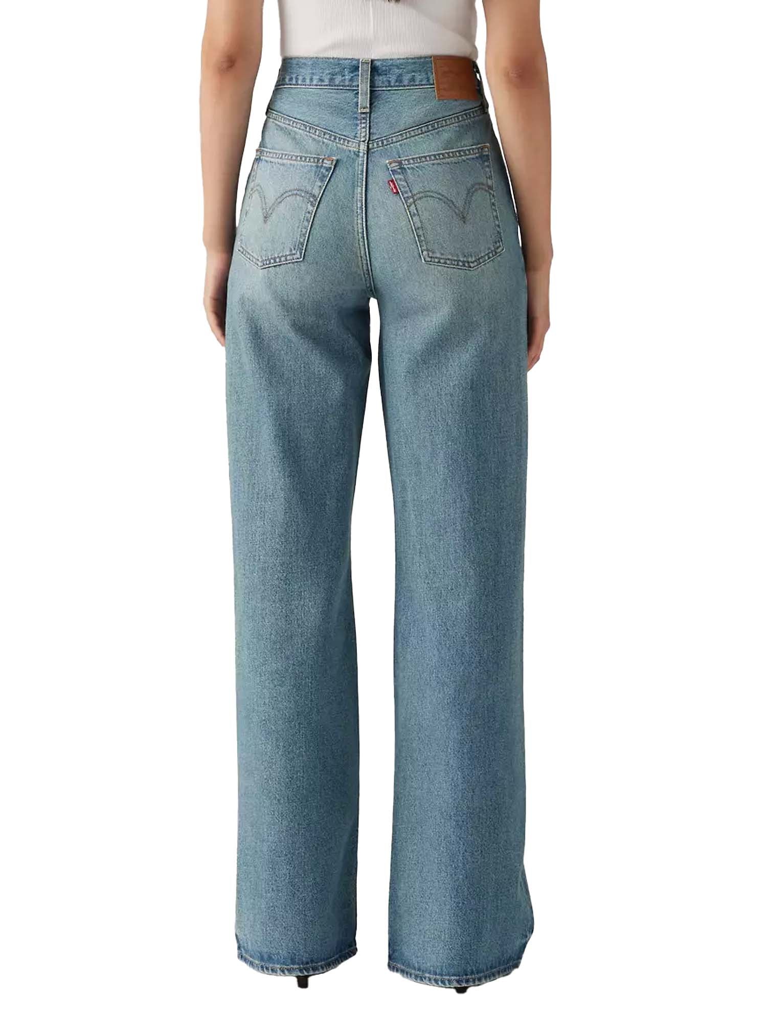 Levi's® Jeans Ribcage A Gamba Ampia Blu