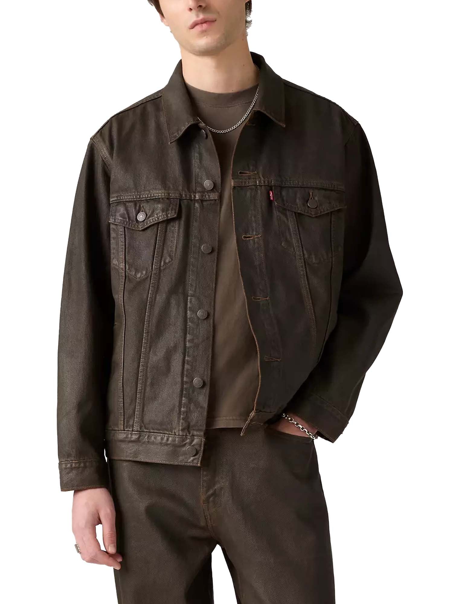 Levi's® Relaxed Trucker Jacket Marrone