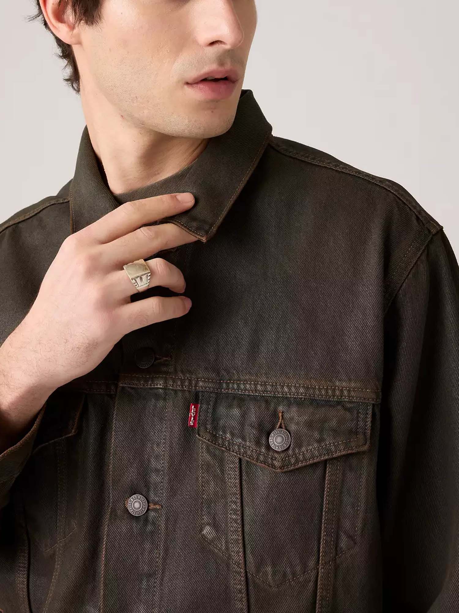 Levi's® Relaxed Trucker Jacket Marrone