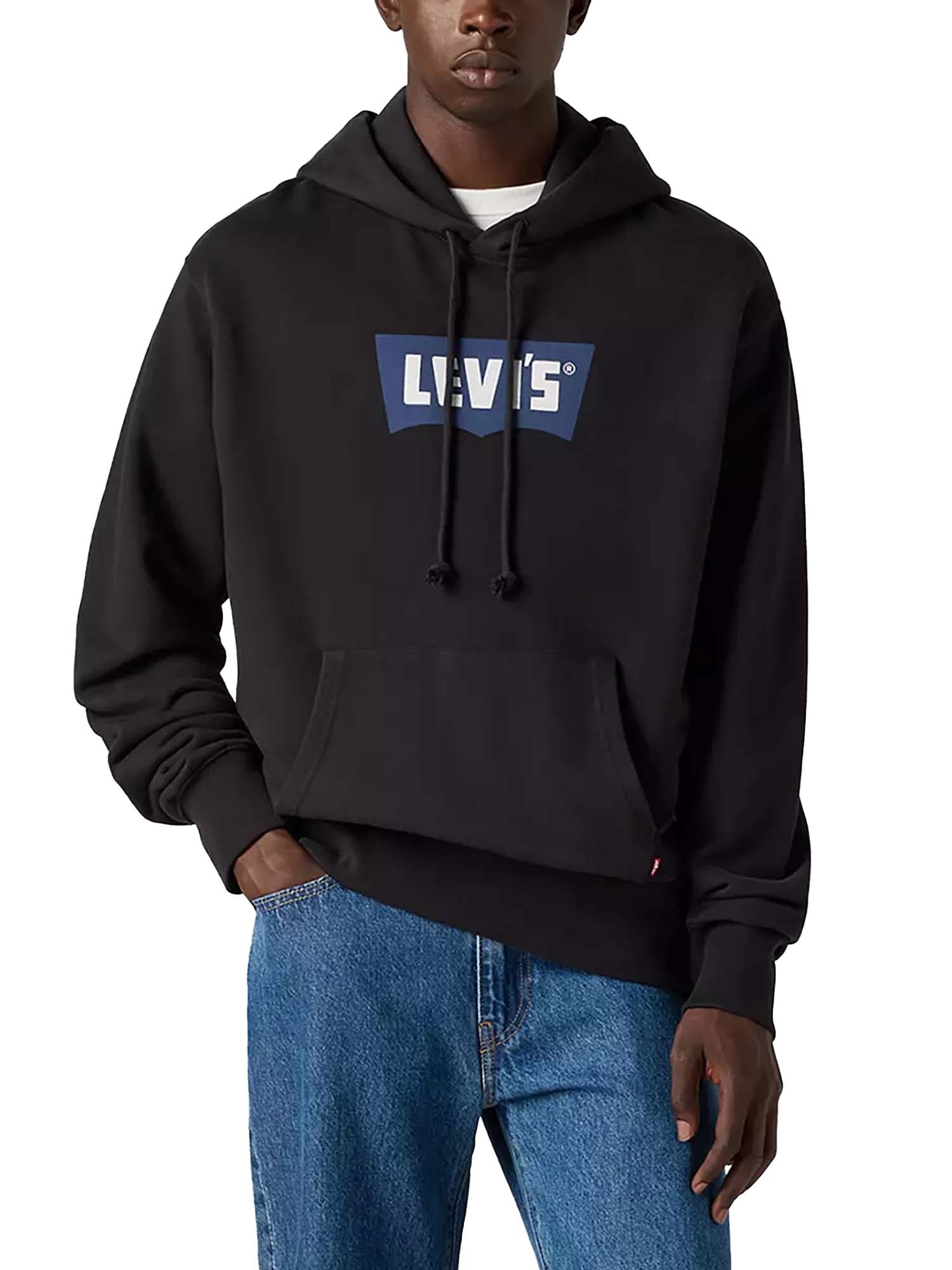 Levi's® Felpa con cappuccio stampata premium Nero