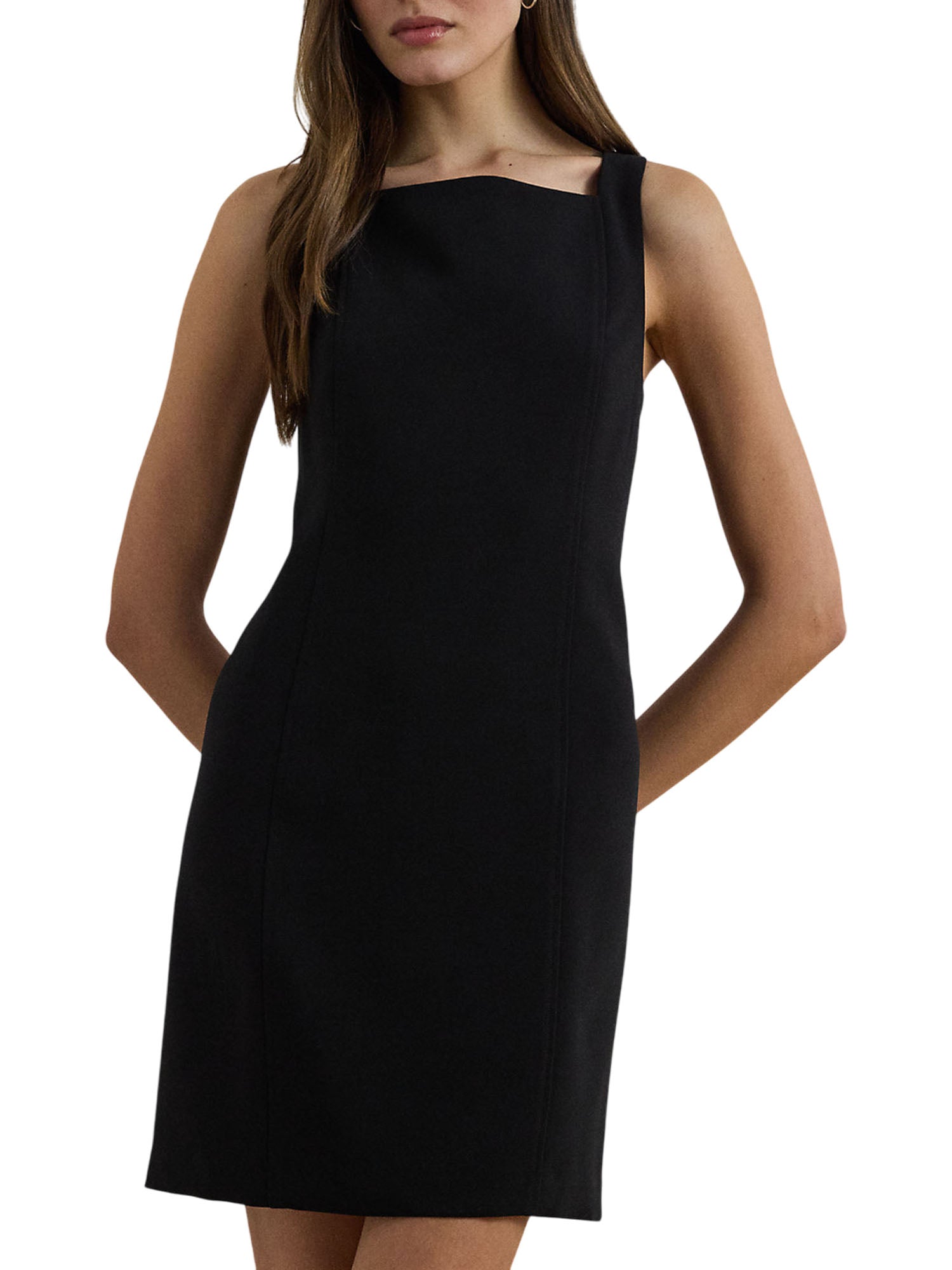 Ralph Lauren Richette Sleeveless Day Dress Nero