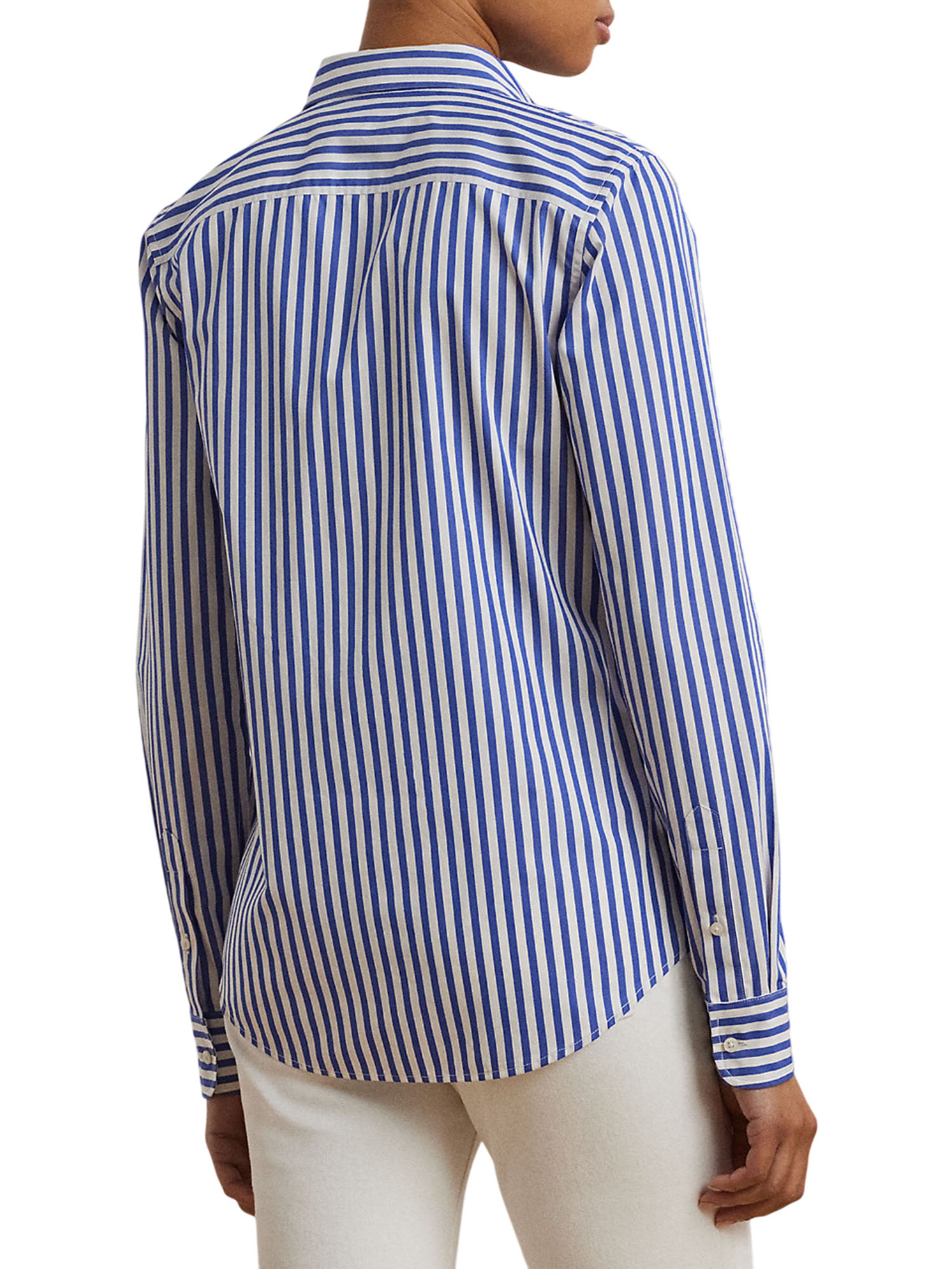 Ralph Lauren Jamelko Long Sleeve Button Front Blu