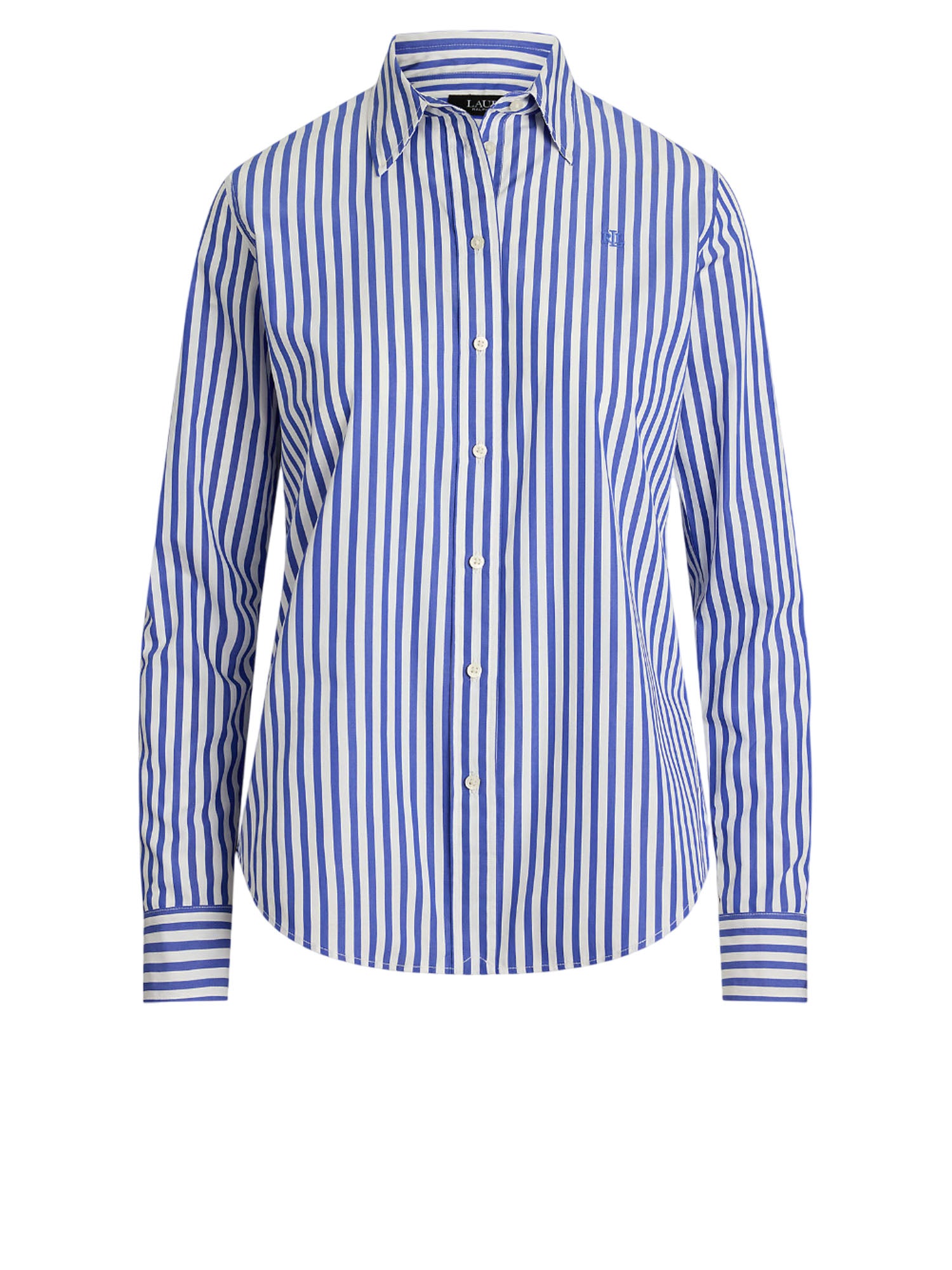 Ralph Lauren Jamelko Long Sleeve Button Front Blu