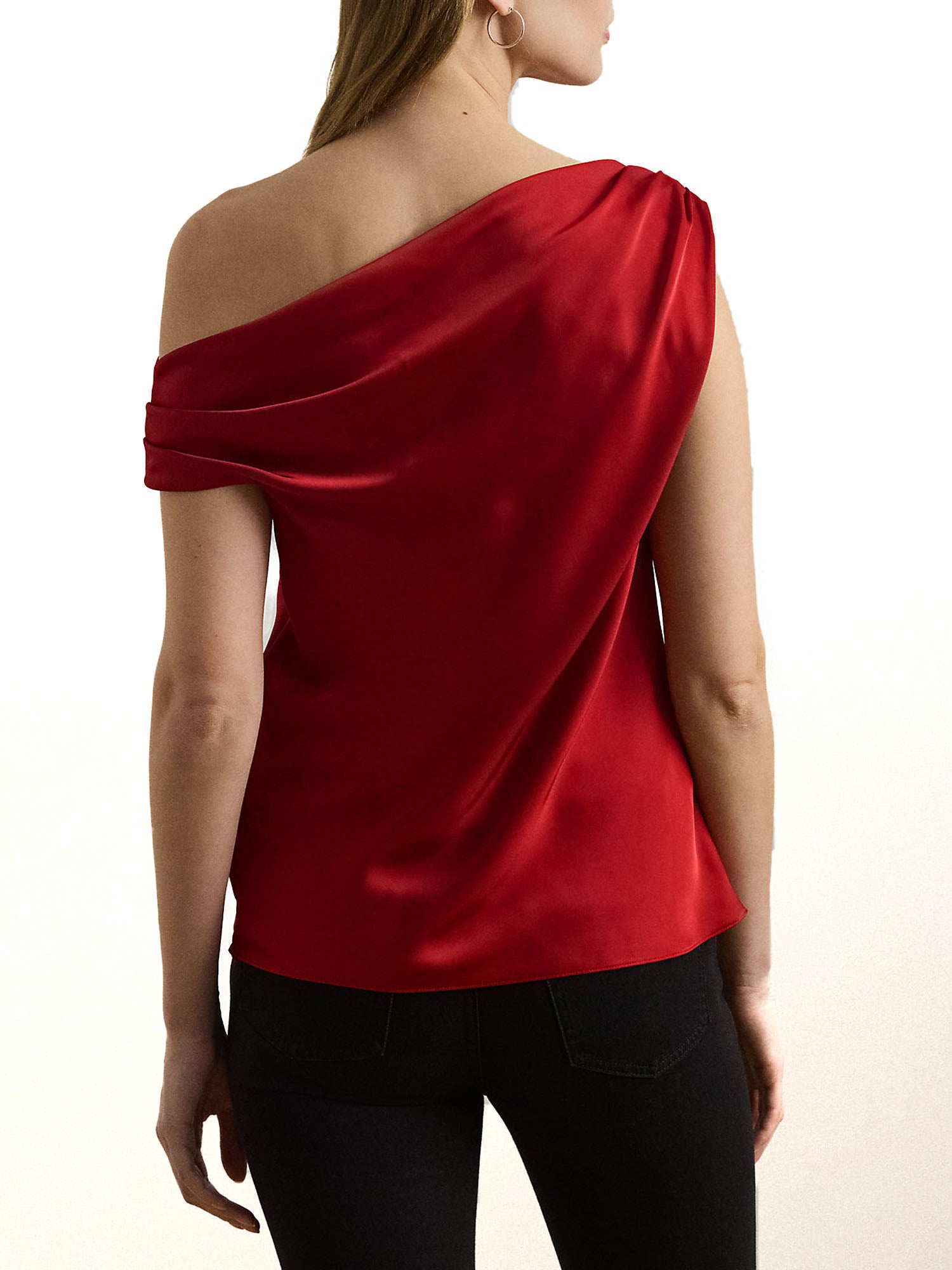 Ralph Lauren Kinthea Short Sleeve Blouse Rosso