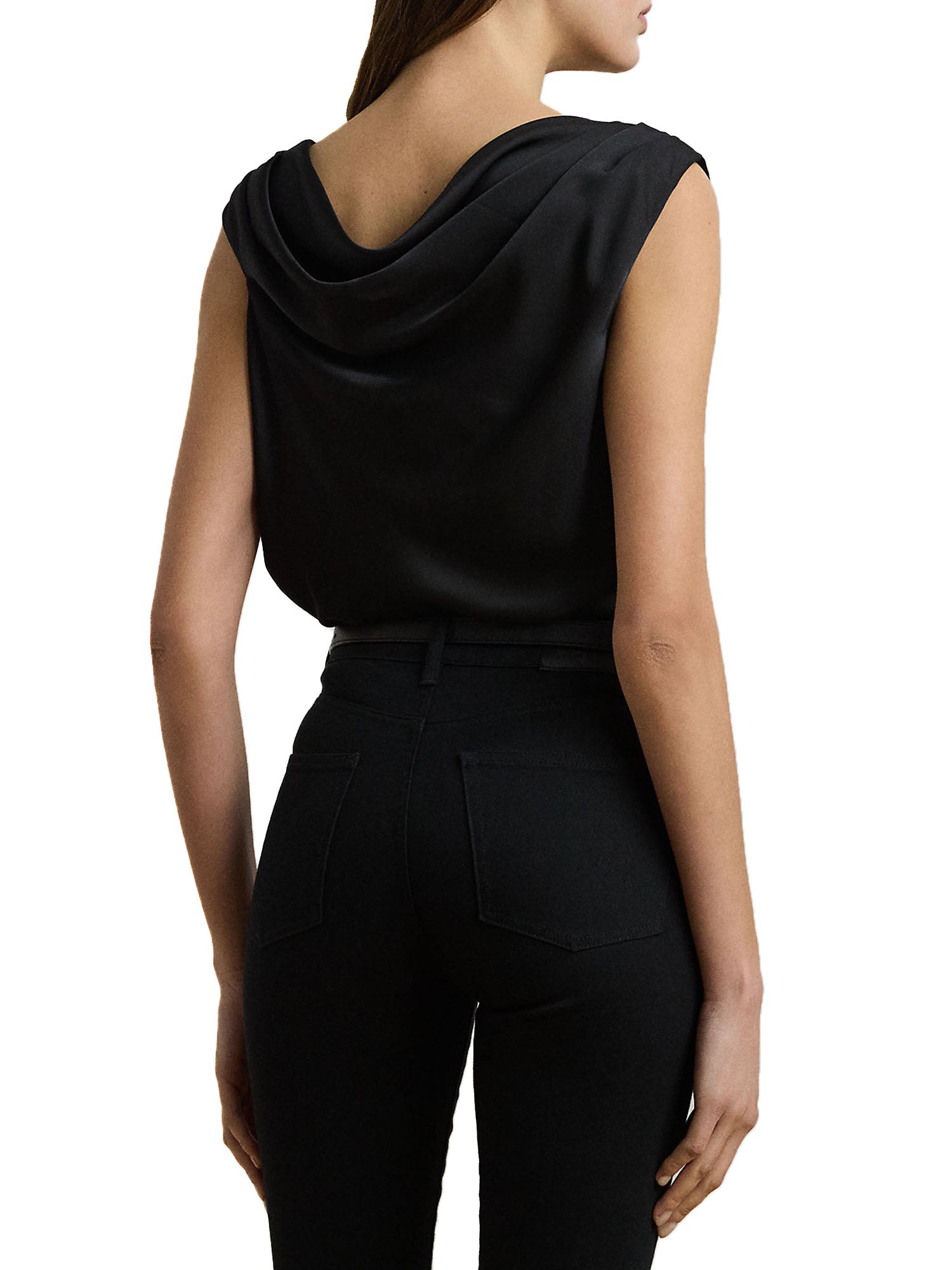 Ralph Lauren Kinthea Short Sleeve Blouse Nero