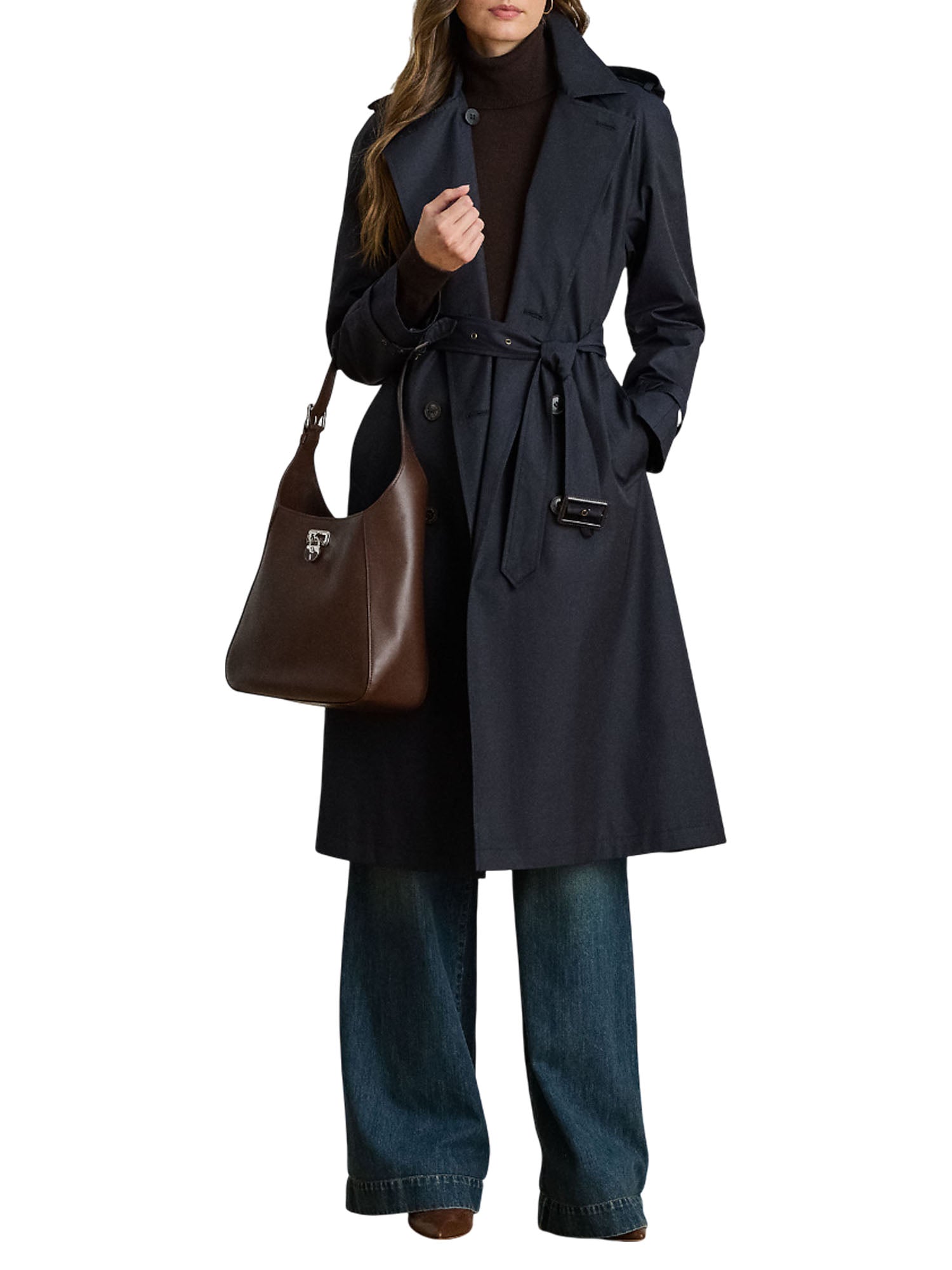 Ralph Lauren Trench Coat Doppiopetto Blu