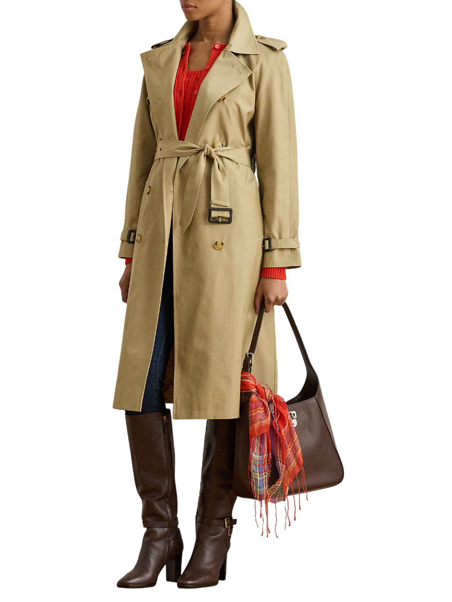 Ralph Lauren Trench Coat Doppiopetto Beige