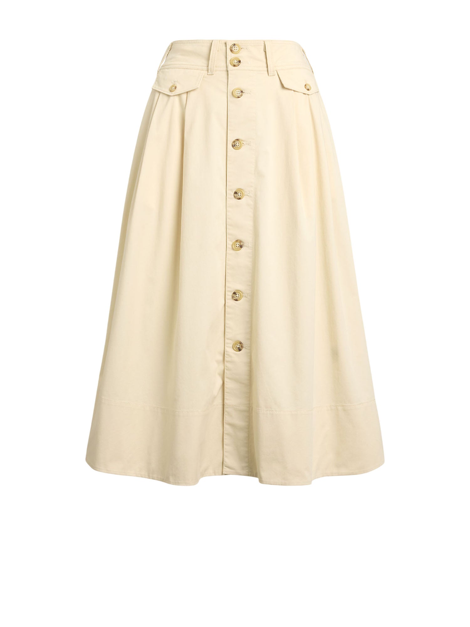 Ralph Lauren Gilchrist Mid a Line Gonna Beige