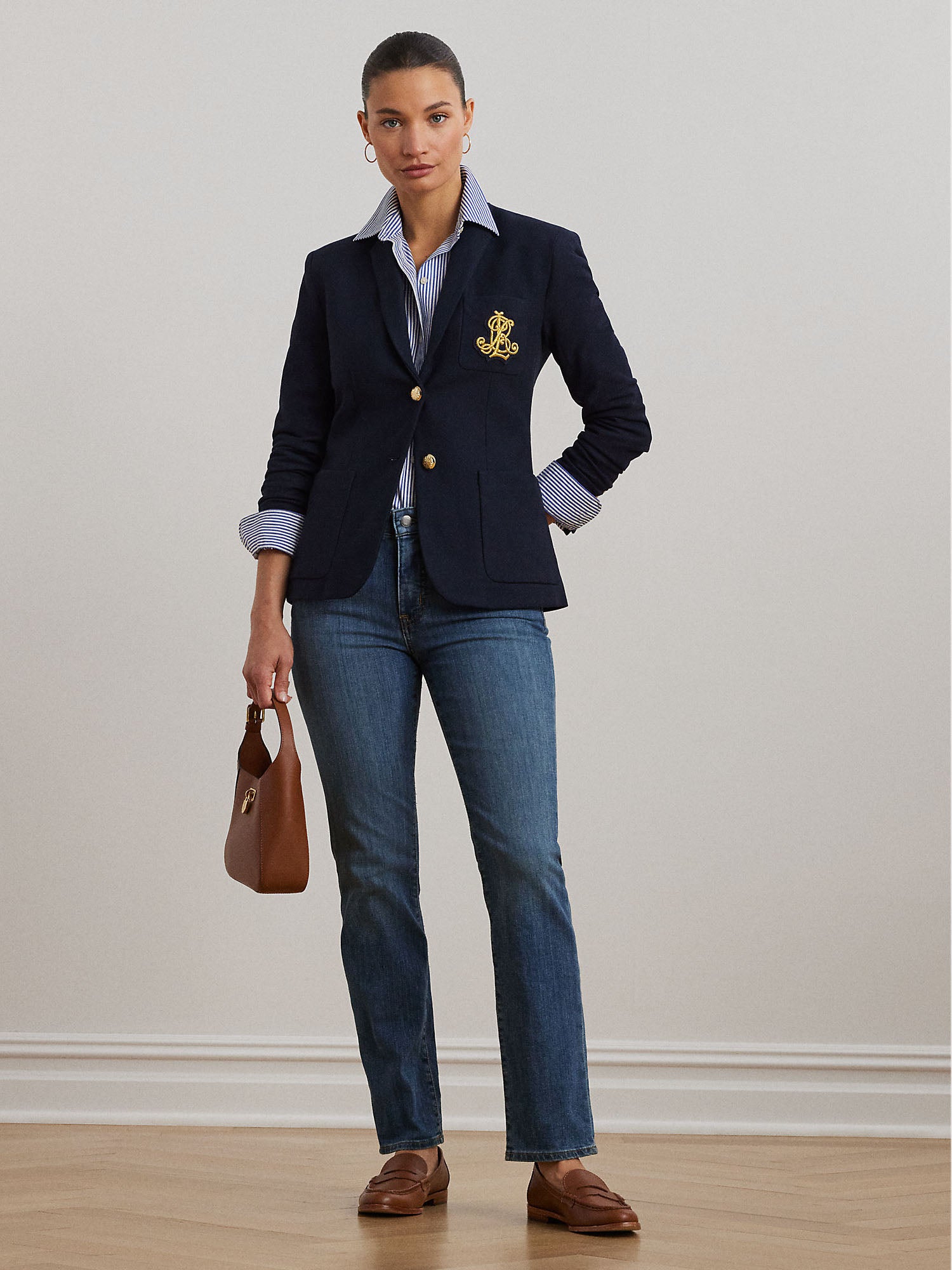 Ralph Lauren Anfisa Lined Blazer Blu