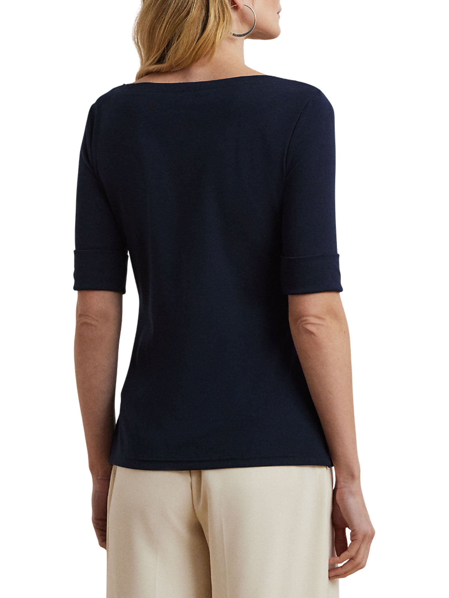 Ralph Lauren Judy Elbow Sleeve T-Shirt Blu
