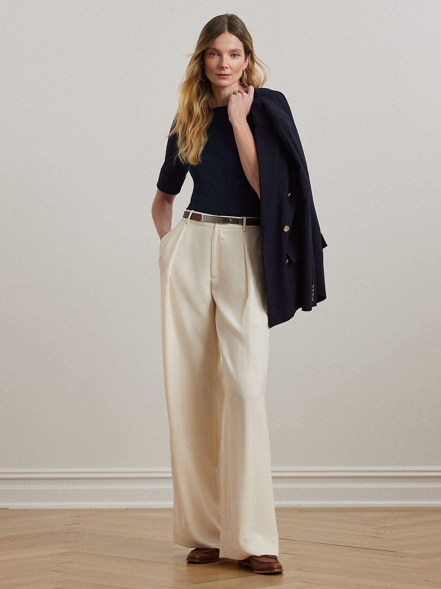 Ralph Lauren Judy Elbow Sleeve T-Shirt Blu