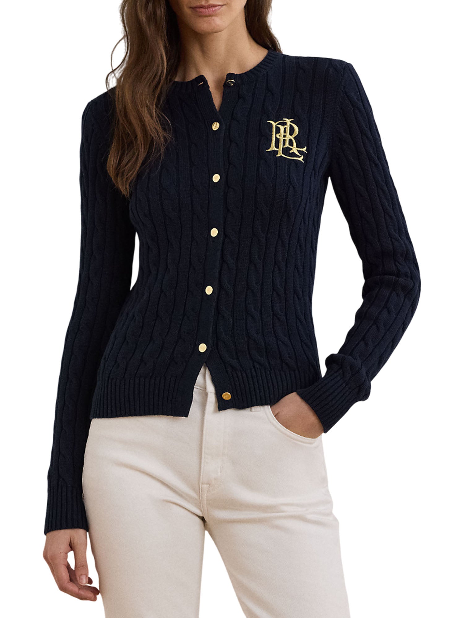 Ralph Lauren Ralhan Long Sleeve Cardigan Blu