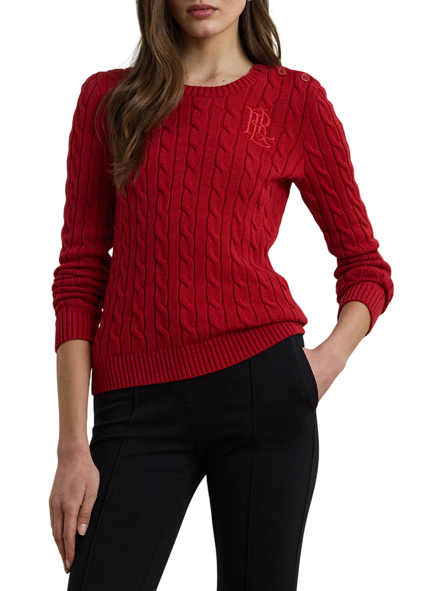Ralph Lauren Montiva Long Sleeve Pullover Rosso
