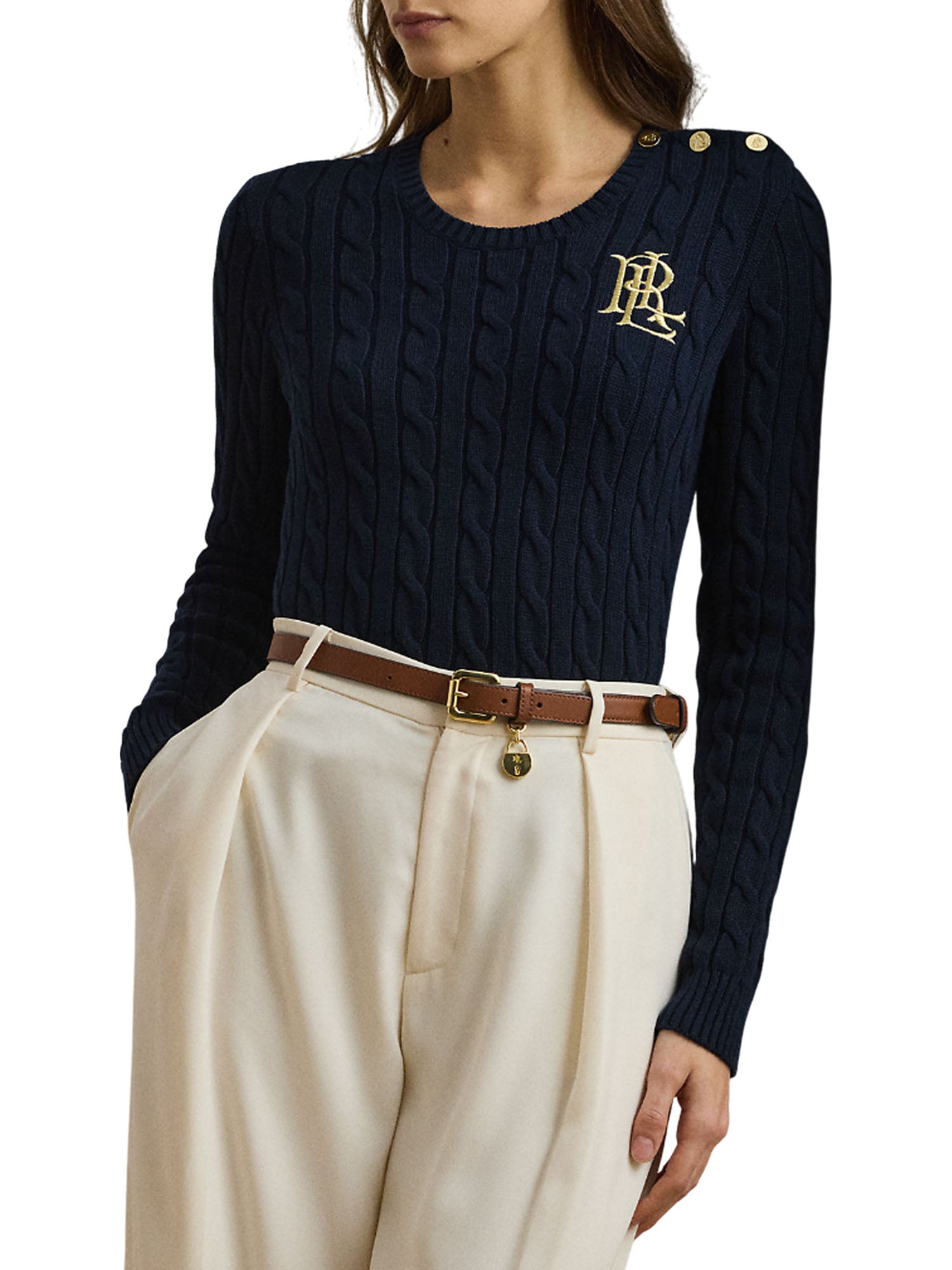Lauren Ralph Lauren Montiva Long Sleeve Pullover Blu