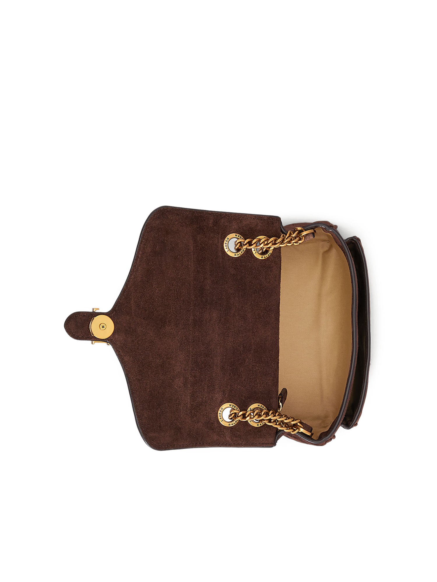 Lauren Ralph Lauren Bradley Sm Shoulder Bag Small Marrone